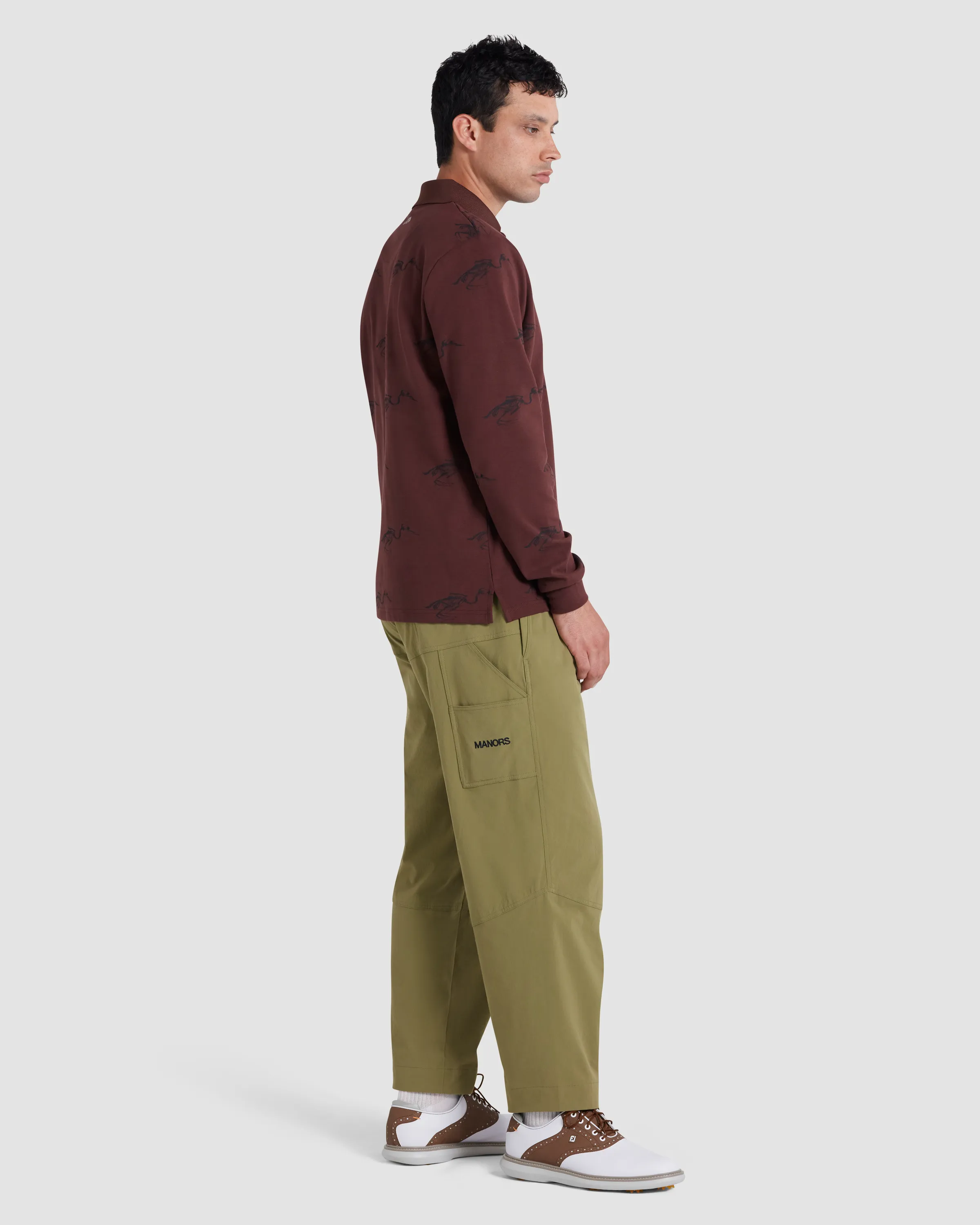 Manors Recycled Greenskeeper Trousers - Olive - Image 2