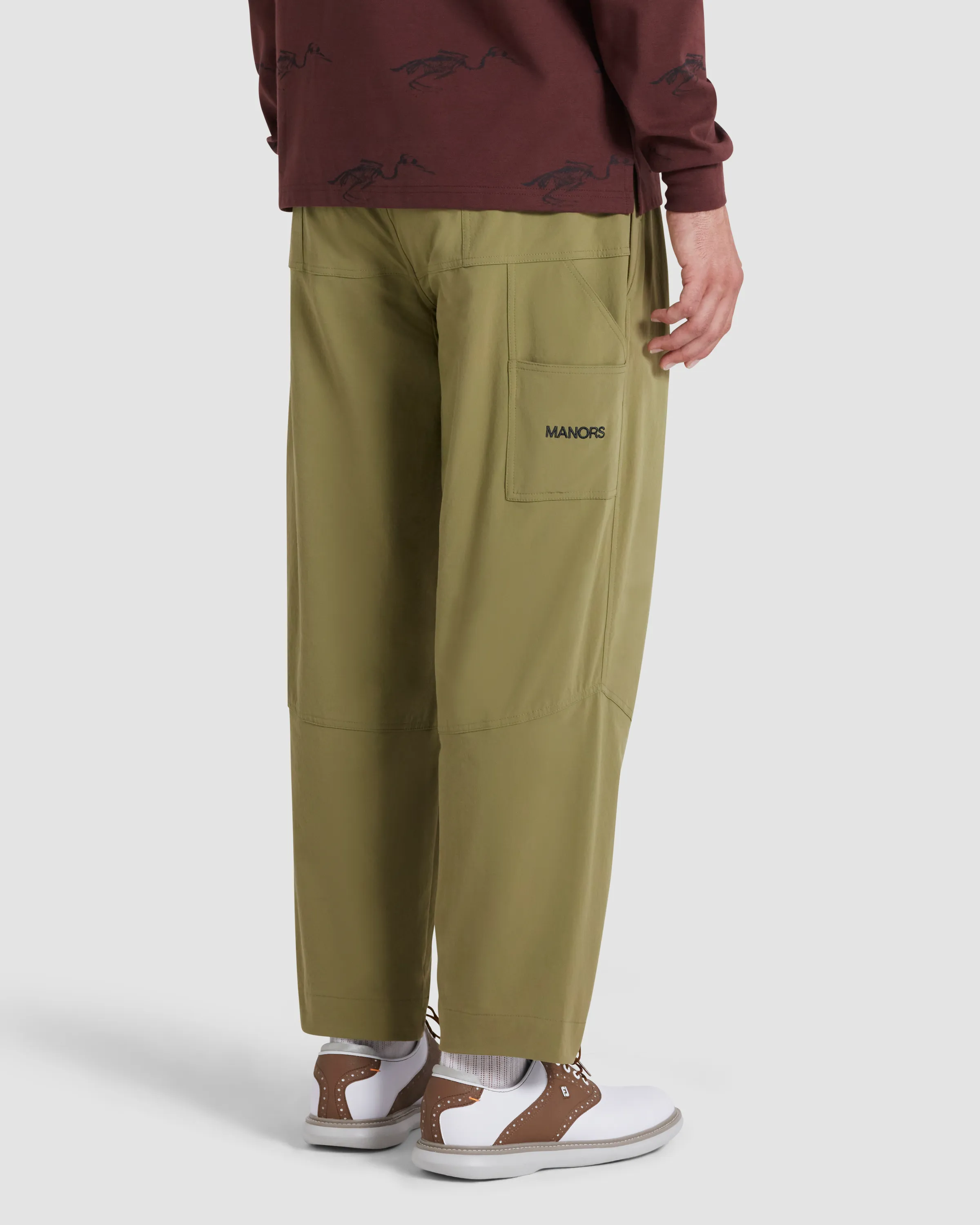 Manors Recycled Greenskeeper Trousers - Olive - Image 8