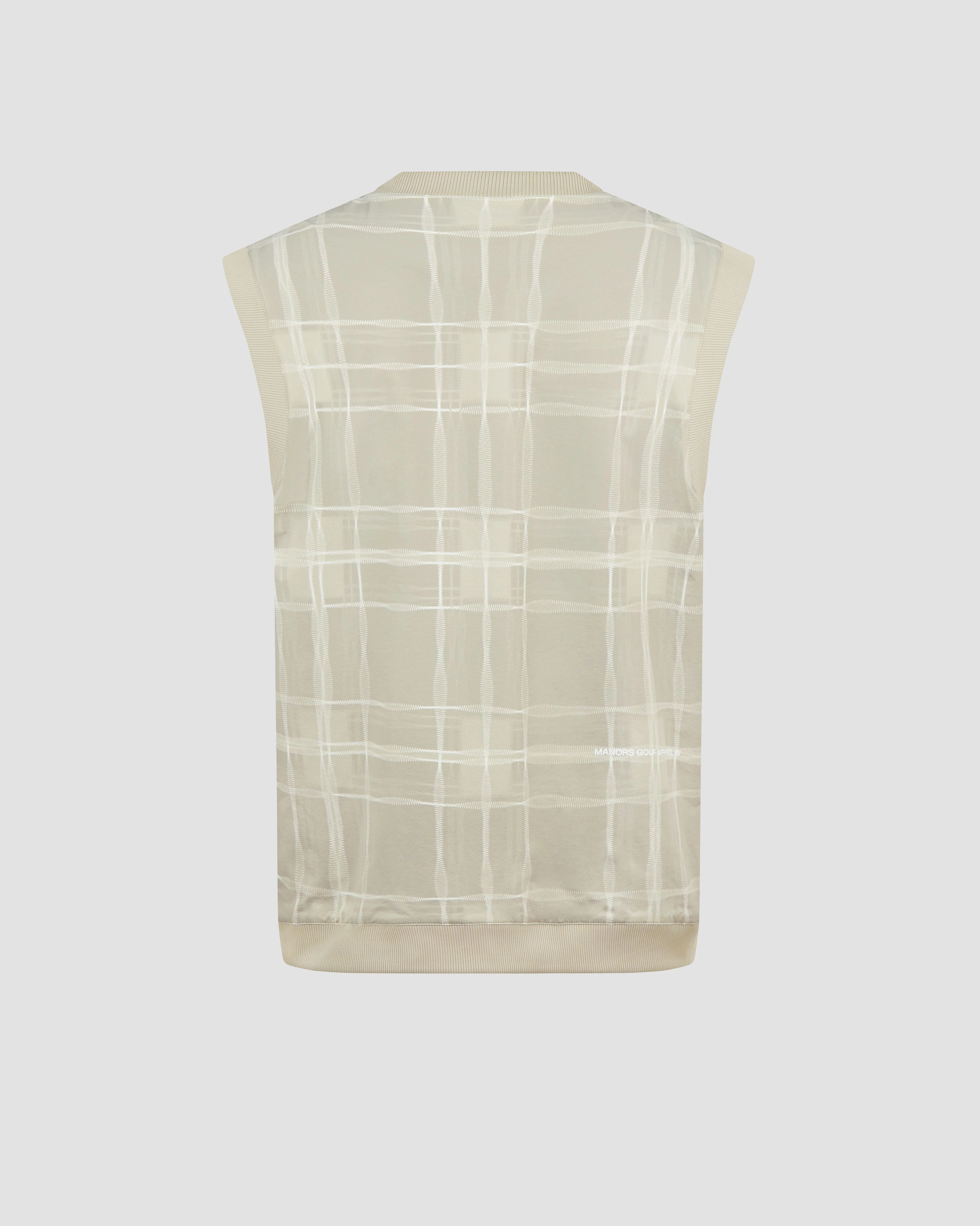 Manors Reversible V-Neck Vest - Dune - Image 9
