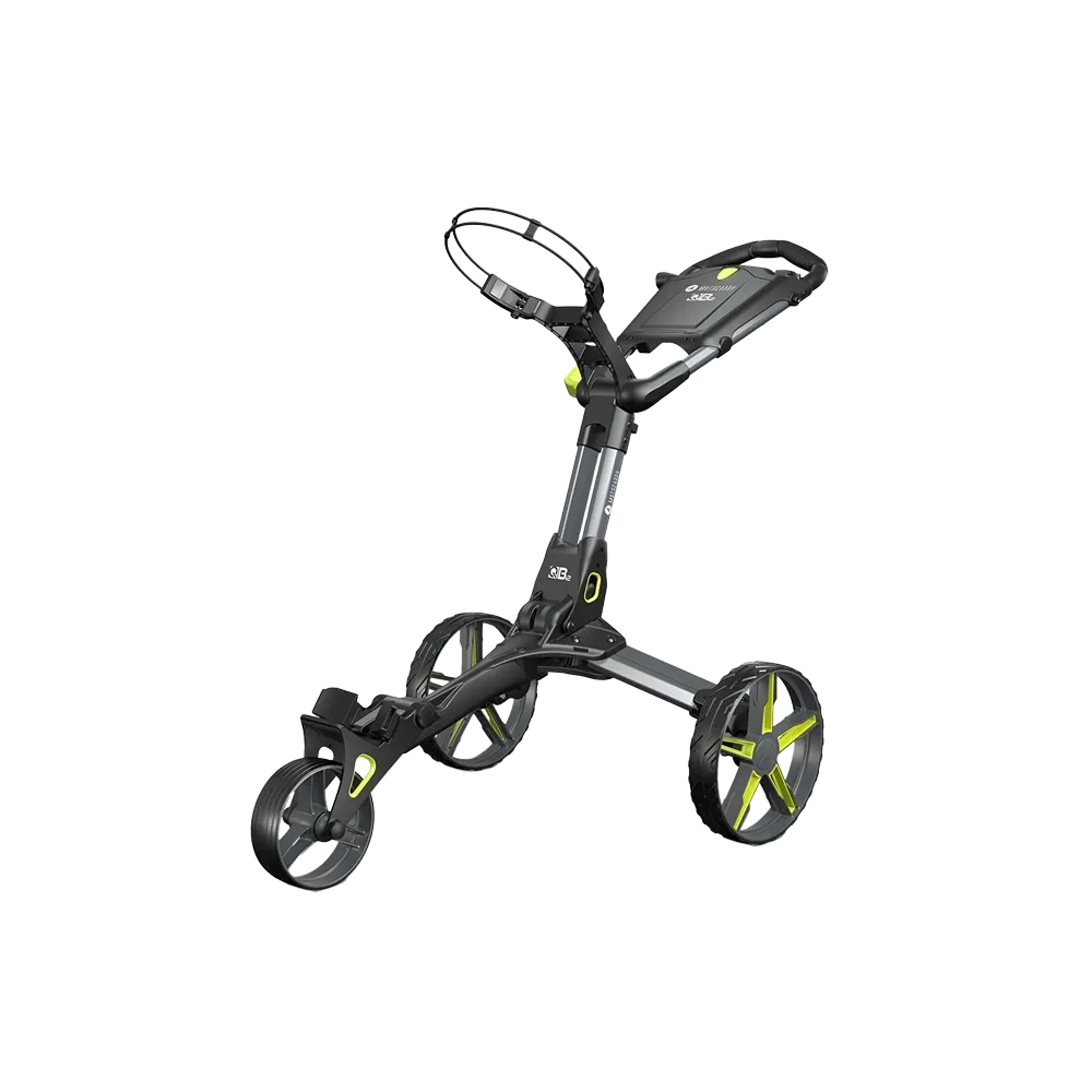 MotoCaddy 2025 QB2 Push Trolley - Lime - Image 3