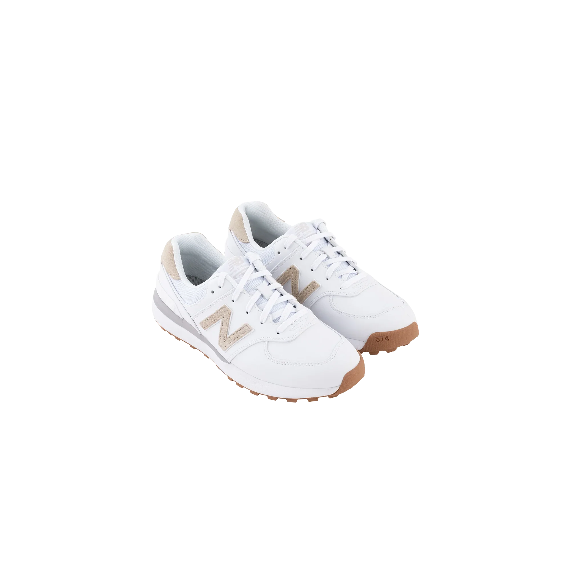 New Balance 574 Greens v2 - White/Tan - Image 2