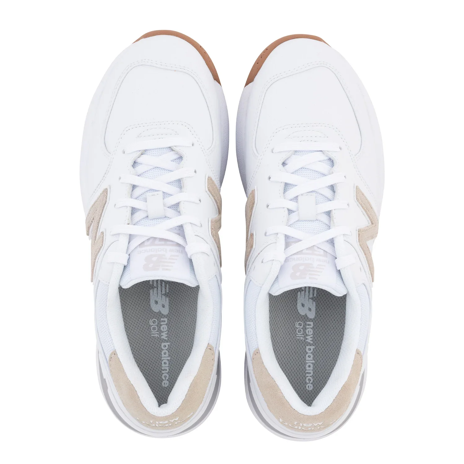 New Balance 574 Greens v2 - White/Tan - Image 5