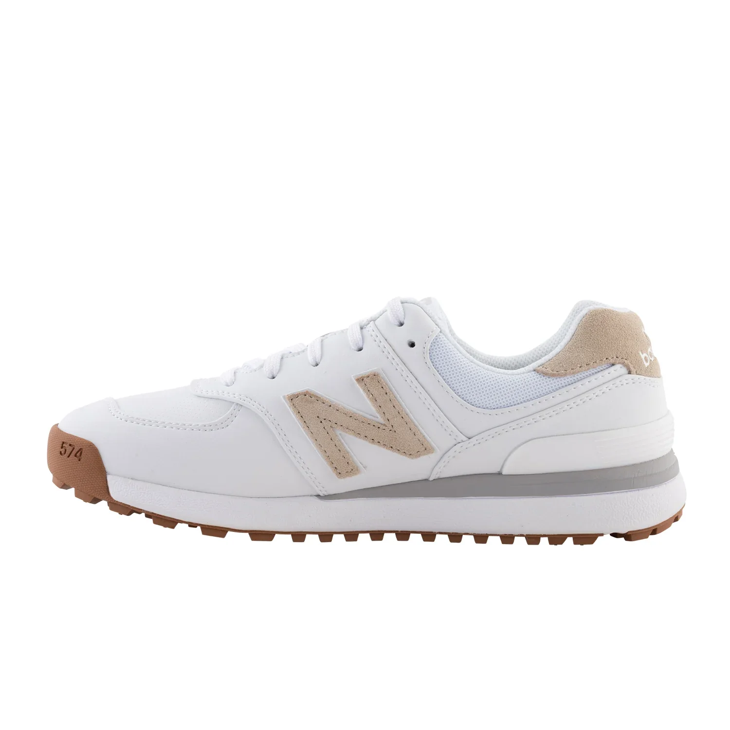 New Balance 574 Greens v2 - White/Tan - Image 7
