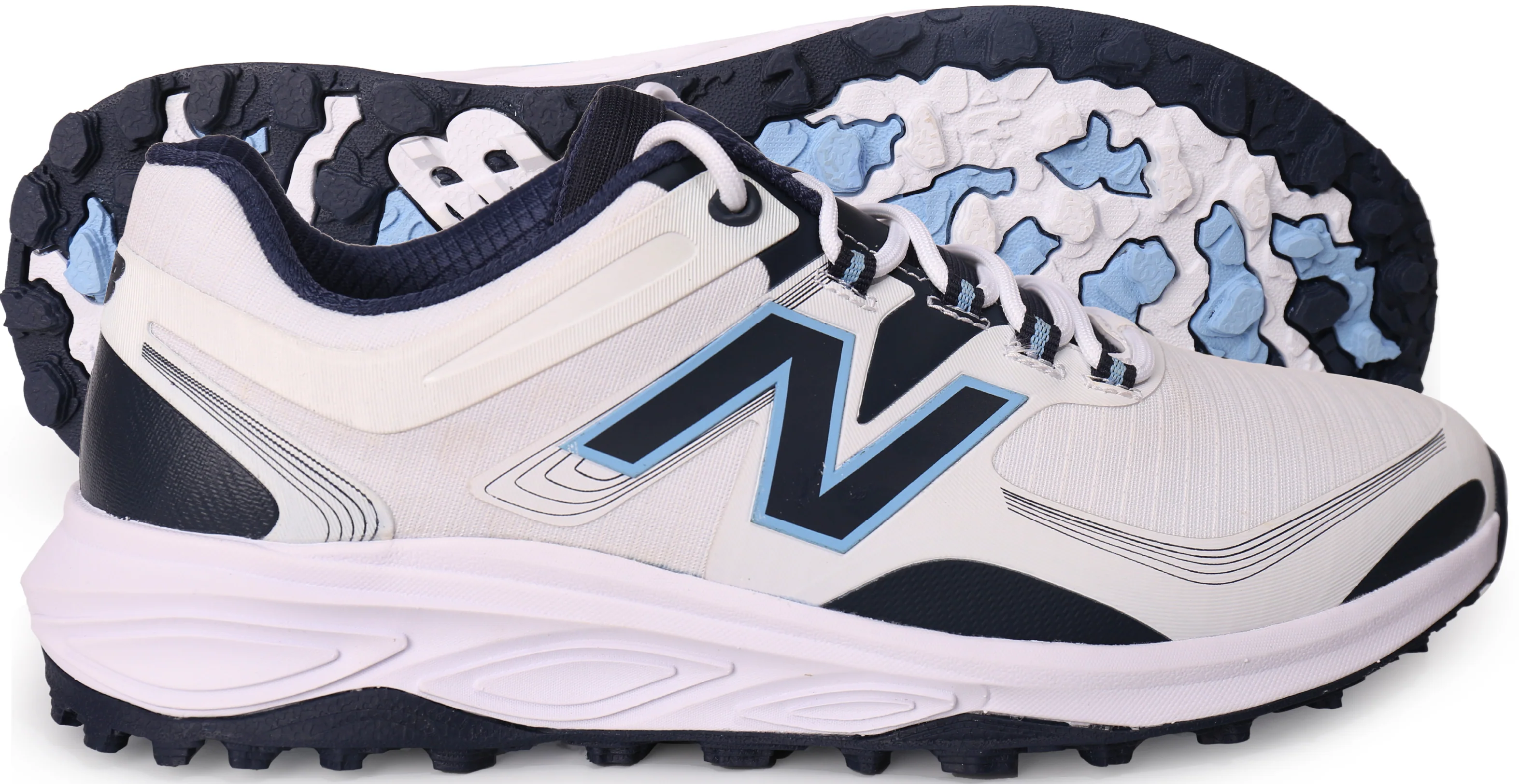 New Balance Fresh Foam Pace XT Golf Shoes - White/Navy - Image 3