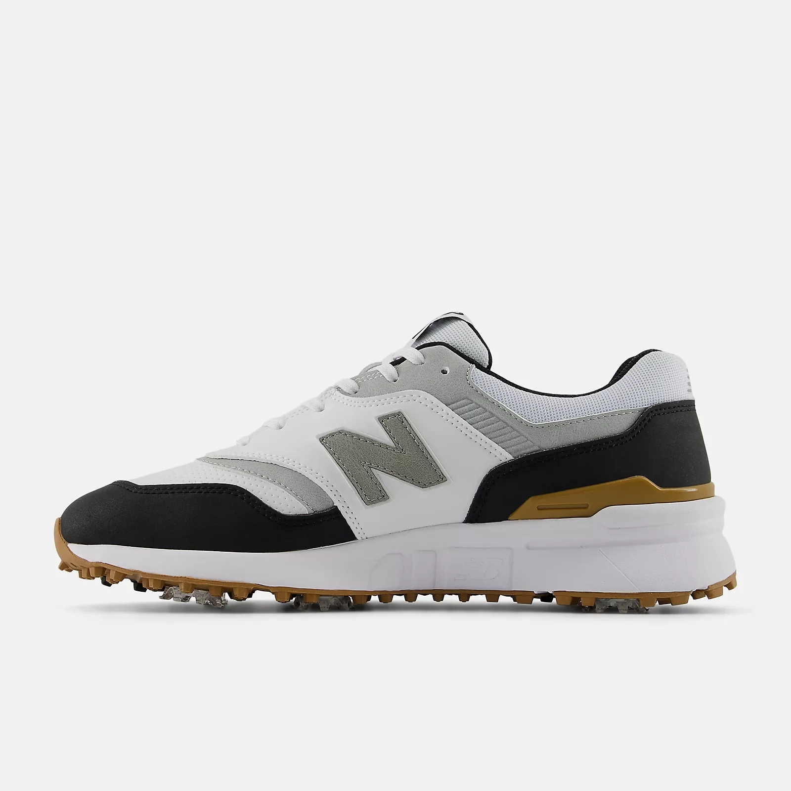 New Balance Golf 997 Spiked - White/Black - Image 6