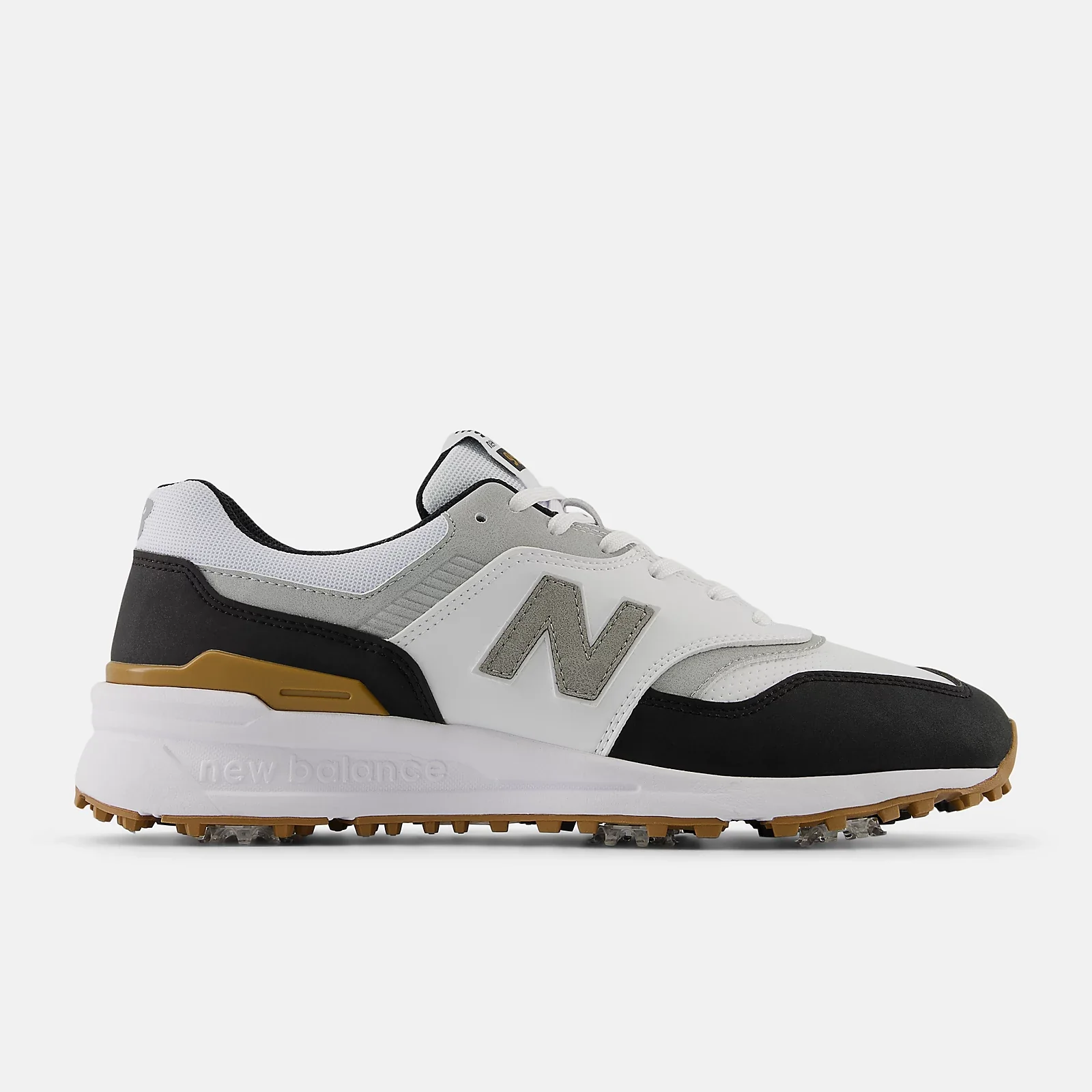 New Balance Golf 997 Spiked - White/Black - Image 8