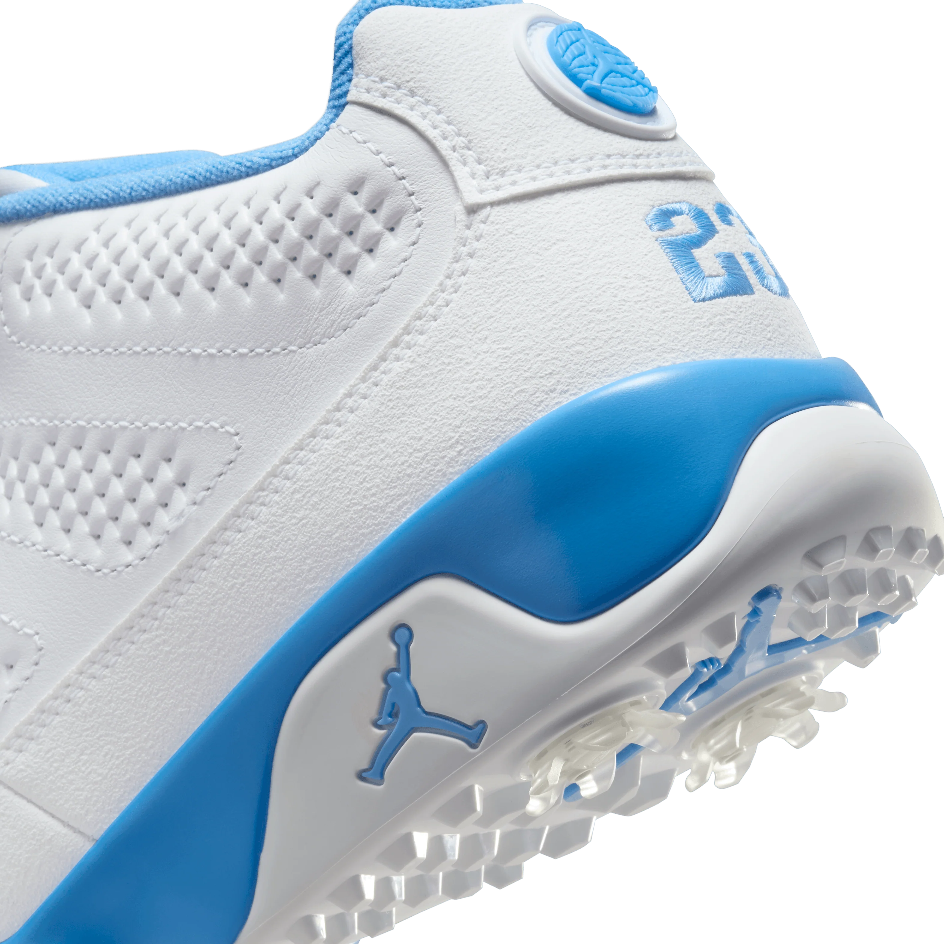 Nike Air Jordan 9 'UNC' Powder Blue/ White Golf - Image 10