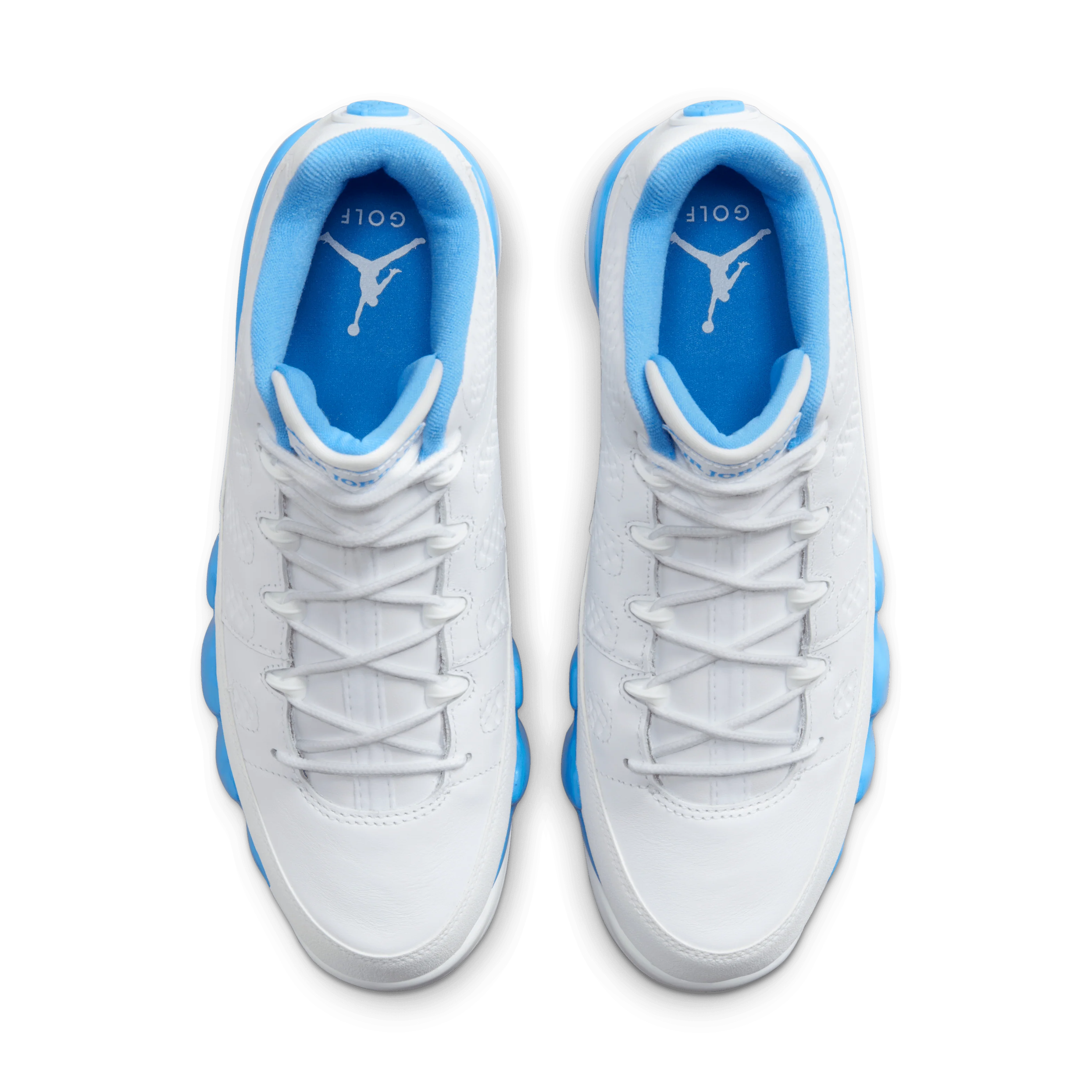 Nike Air Jordan 9 'UNC' Powder Blue/ White Golf - Image 12