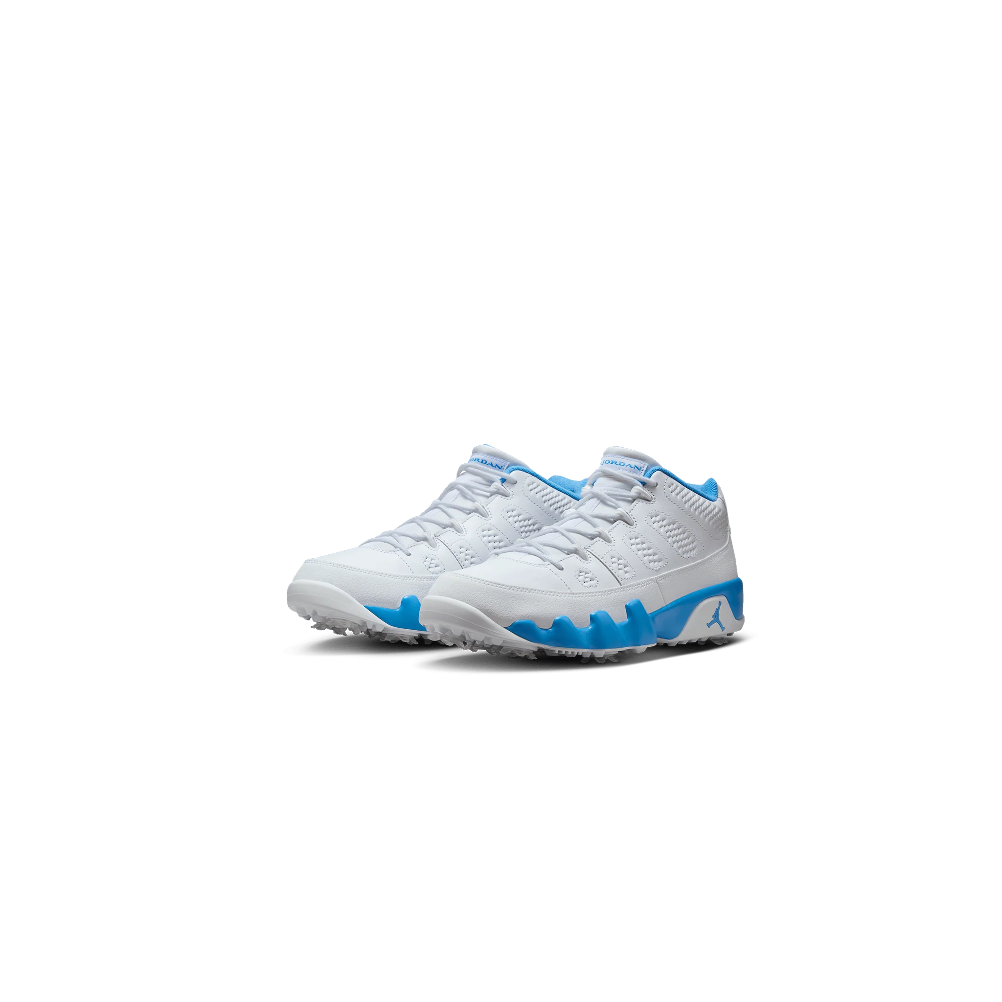 Nike Air Jordan 9 'UNC' Powder Blue/ White Golf - Image 2