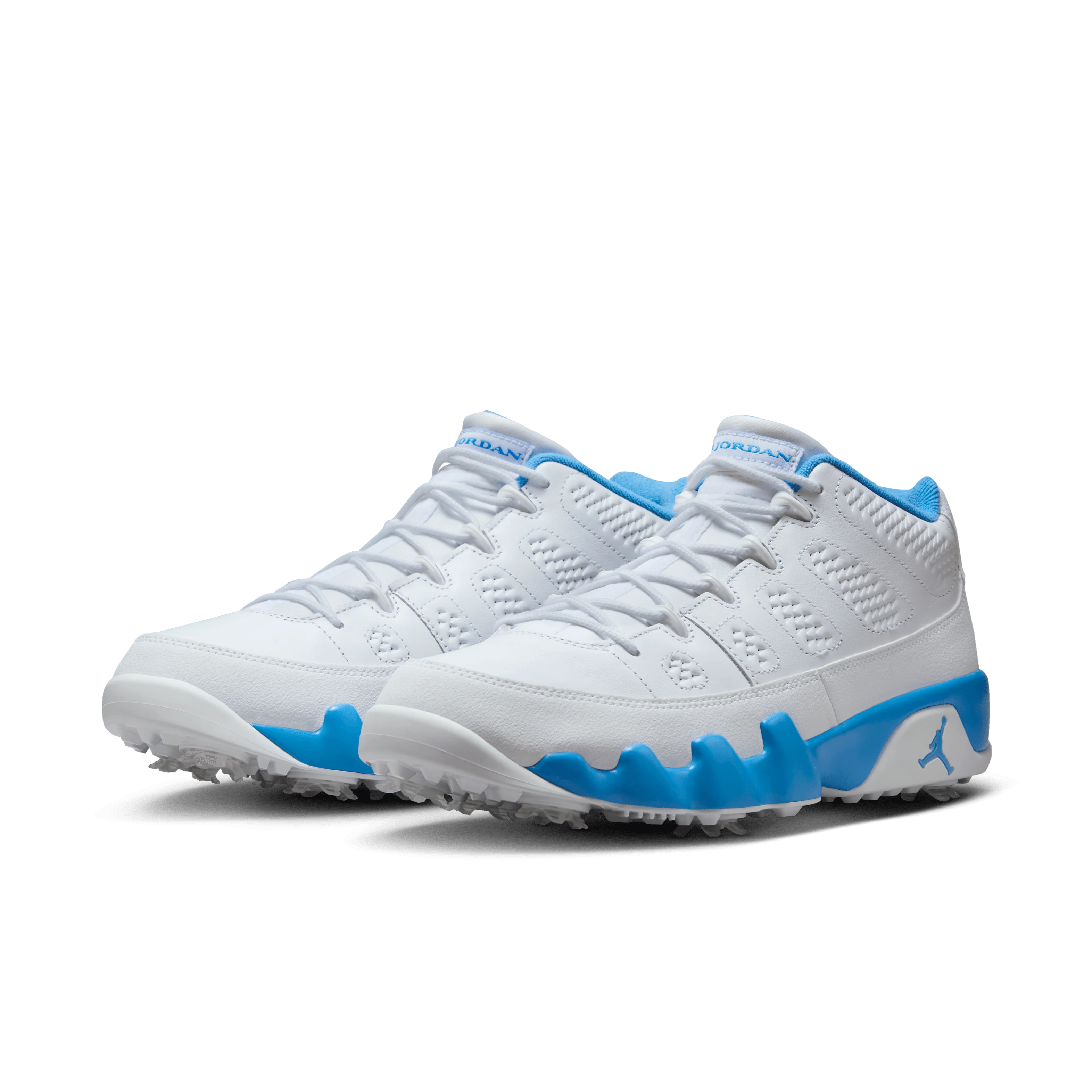 Nike Air Jordan 9 'UNC' Powder Blue/ White Golf - Image 3