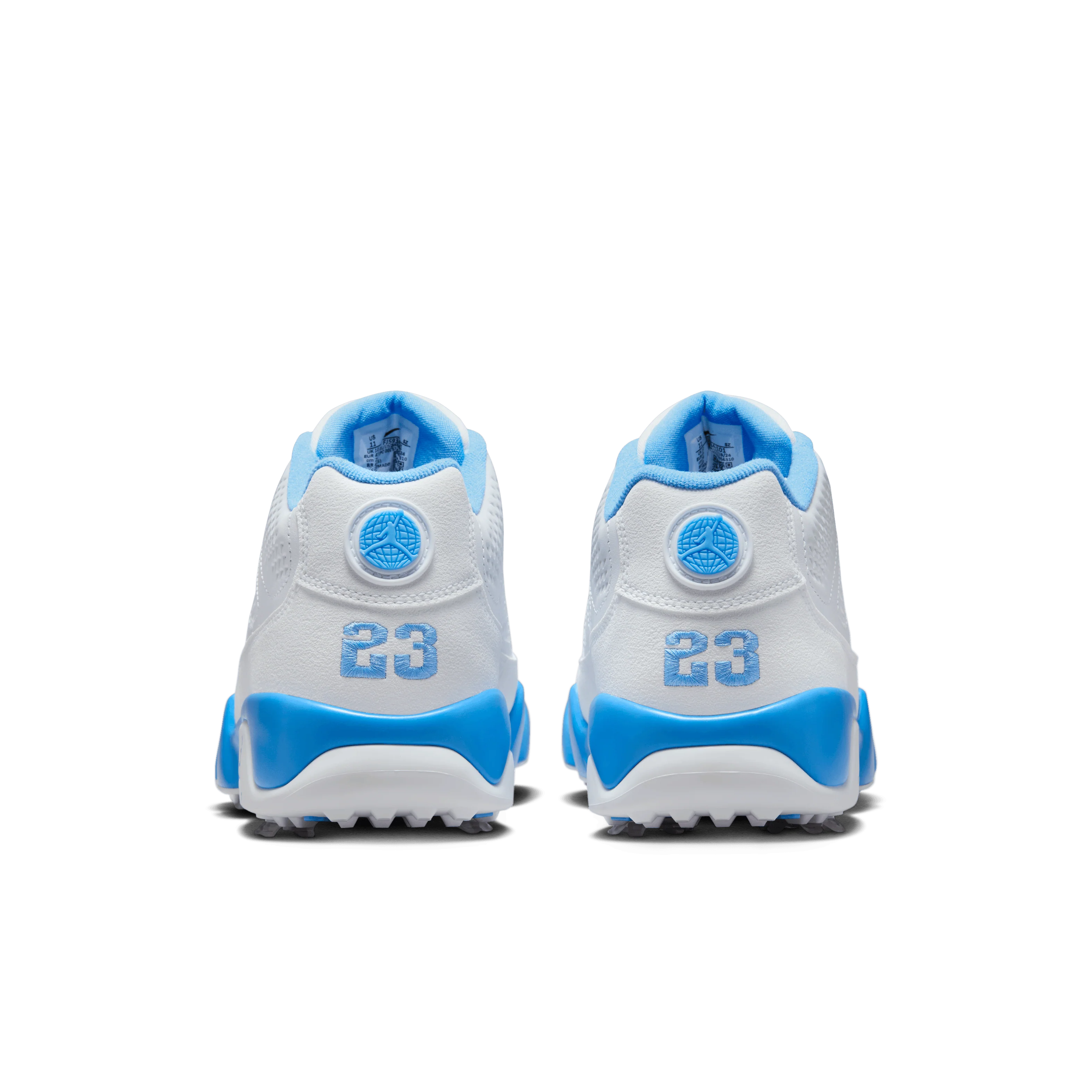 Nike Air Jordan 9 'UNC' Powder Blue/ White Golf - Image 9