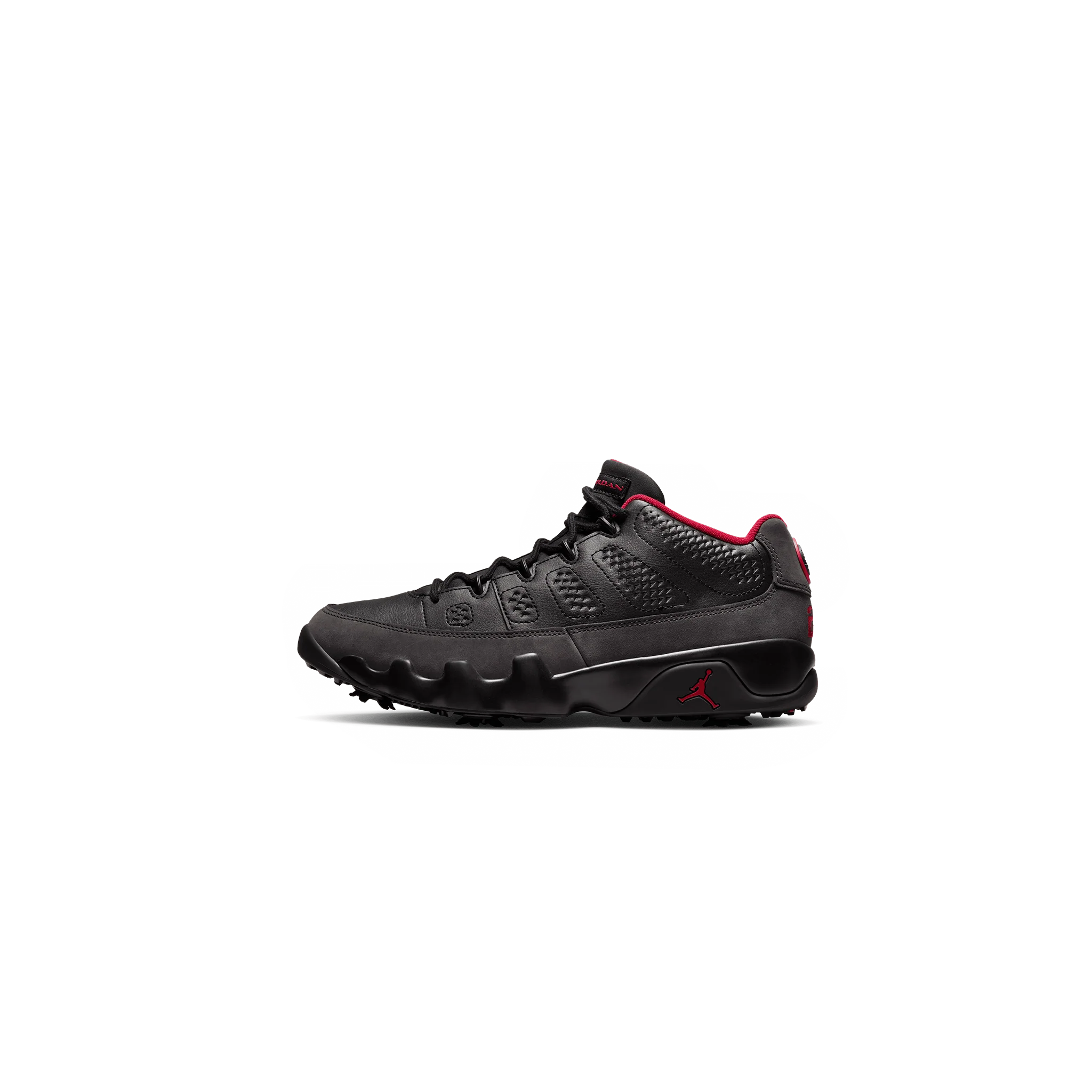 Nike Air Jordan 9 Golf Black/Dark Charcoal-True Red 'Shadow'
