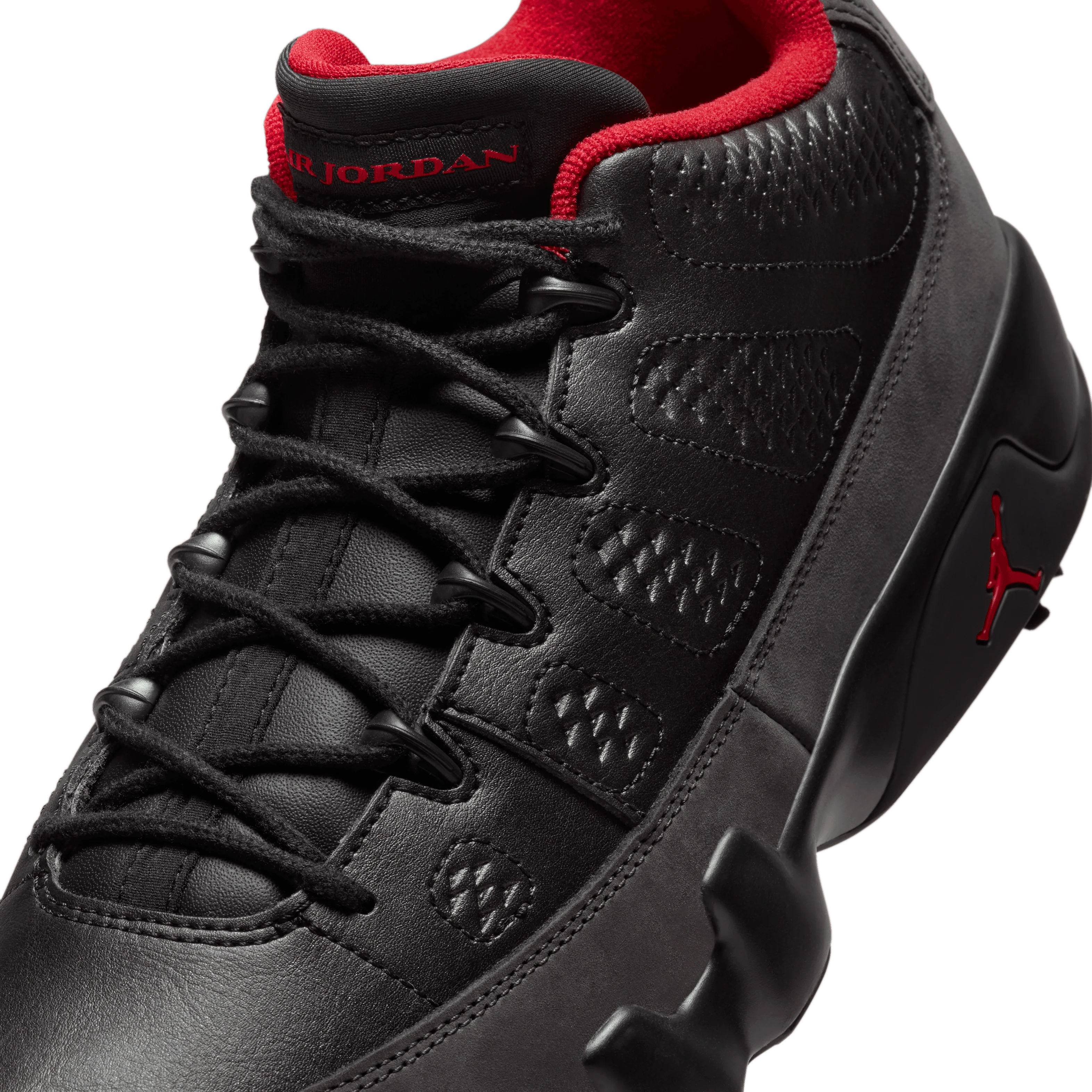 Nike Air Jordan 9 Golf Black/Dark Charcoal-True Red 'Shadow' - Image 12