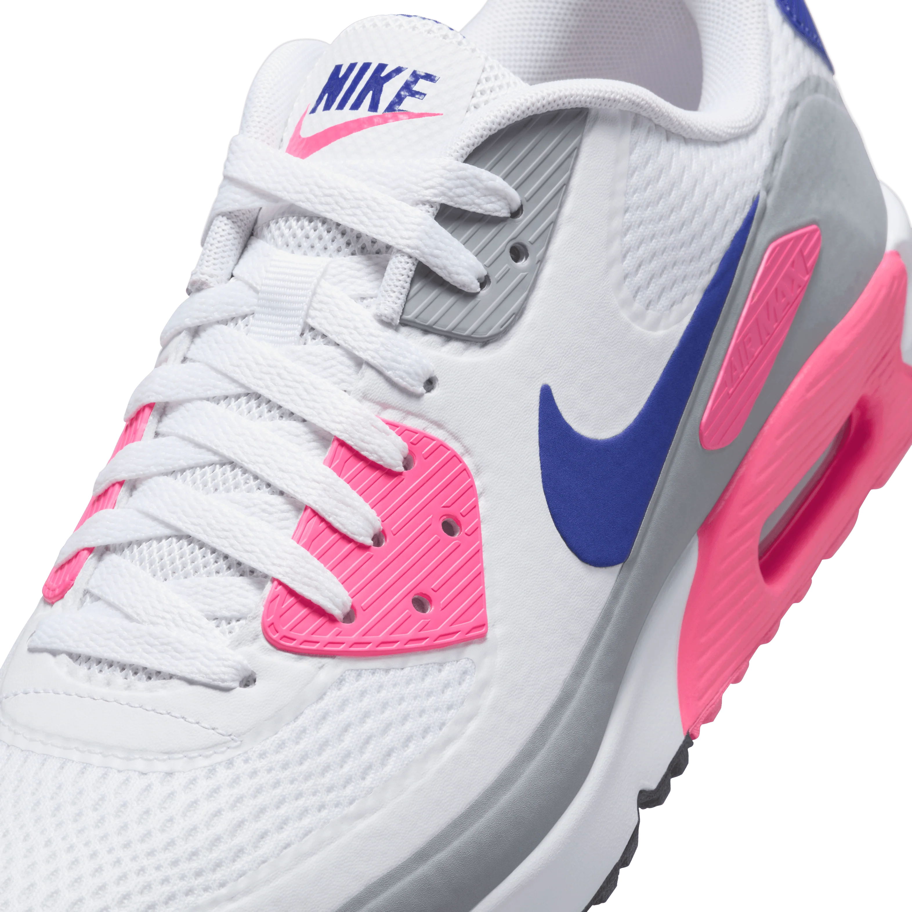 Nike Air Max 90 Golf - White/Concord/Laser Pink - Image 11