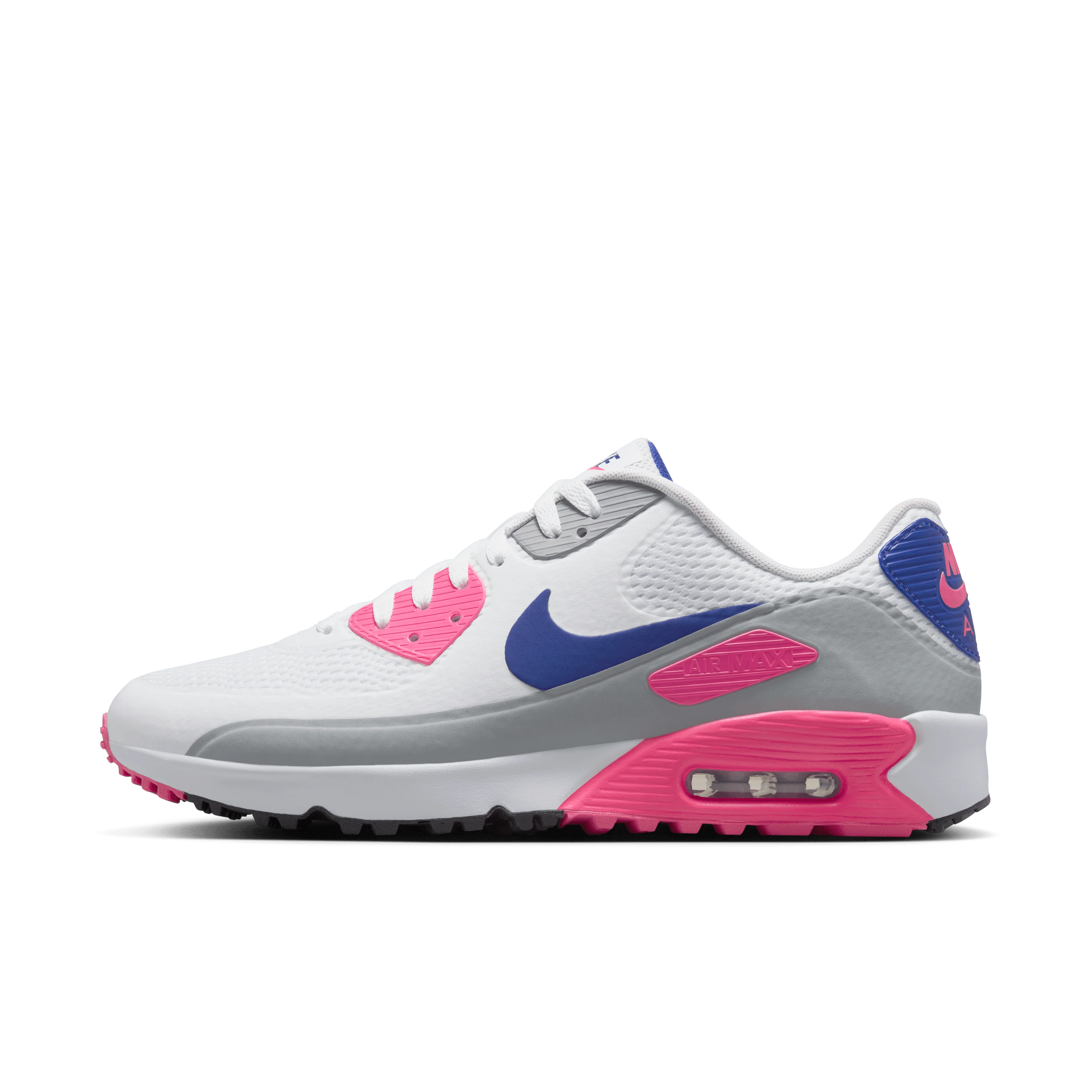 Nike Air Max 90 Golf - White/Concord/Laser Pink - Image 3
