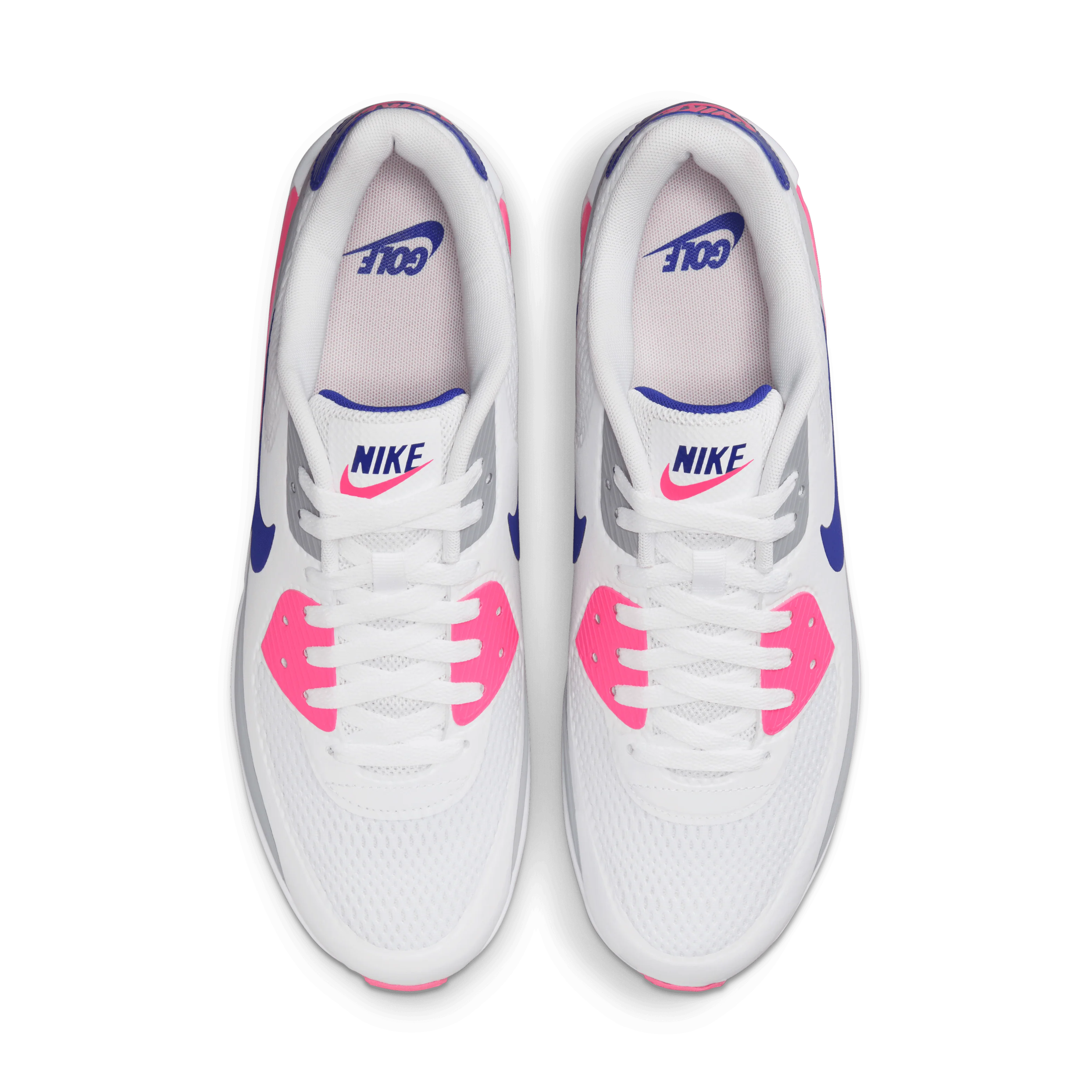 Nike Air Max 90 Golf - White/Concord/Laser Pink - Image 6
