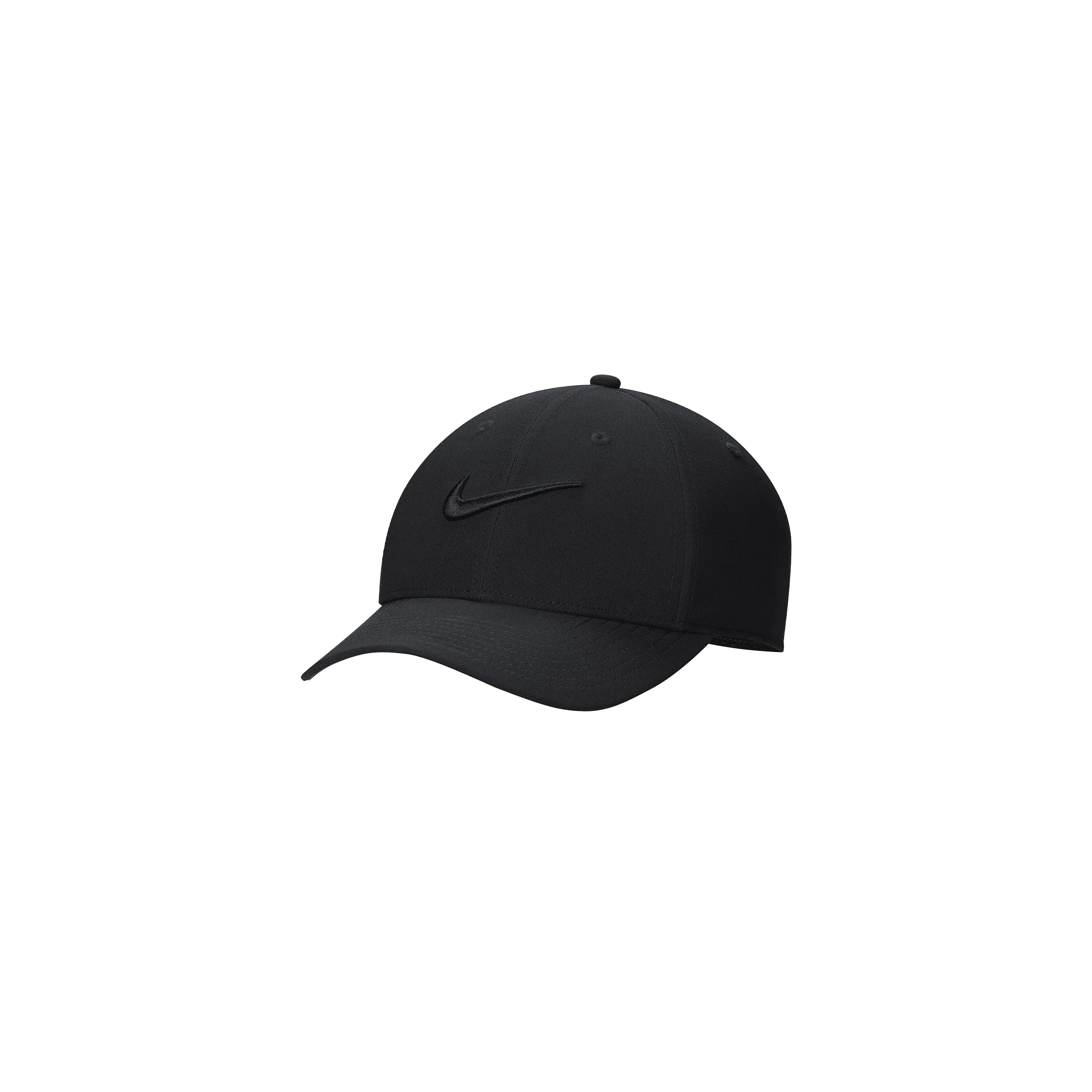 Nike Dri Fit Club Structured Swoosh Golf Cap - All Black - Image 2