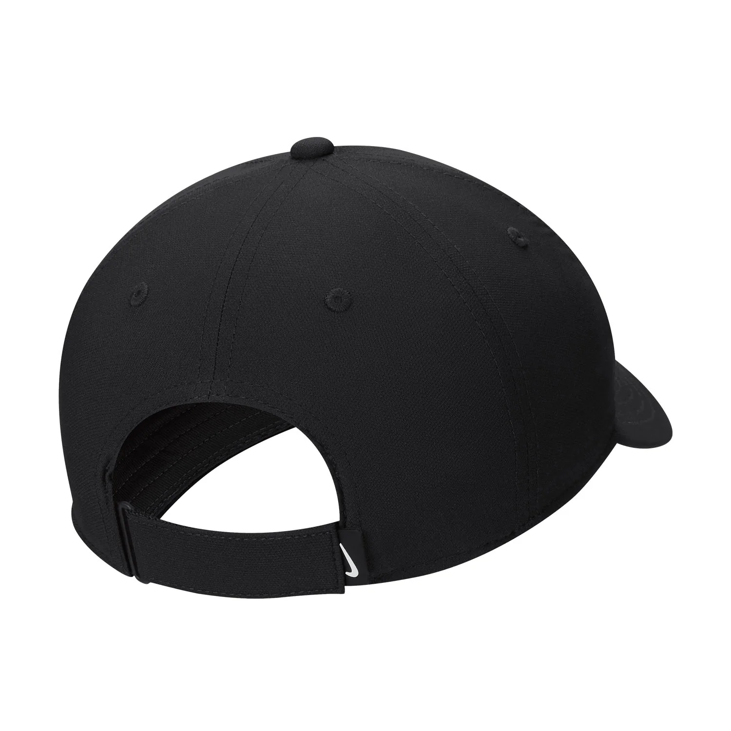 Nike Dri Fit Club Structured Swoosh Golf Cap - All Black - Image 3