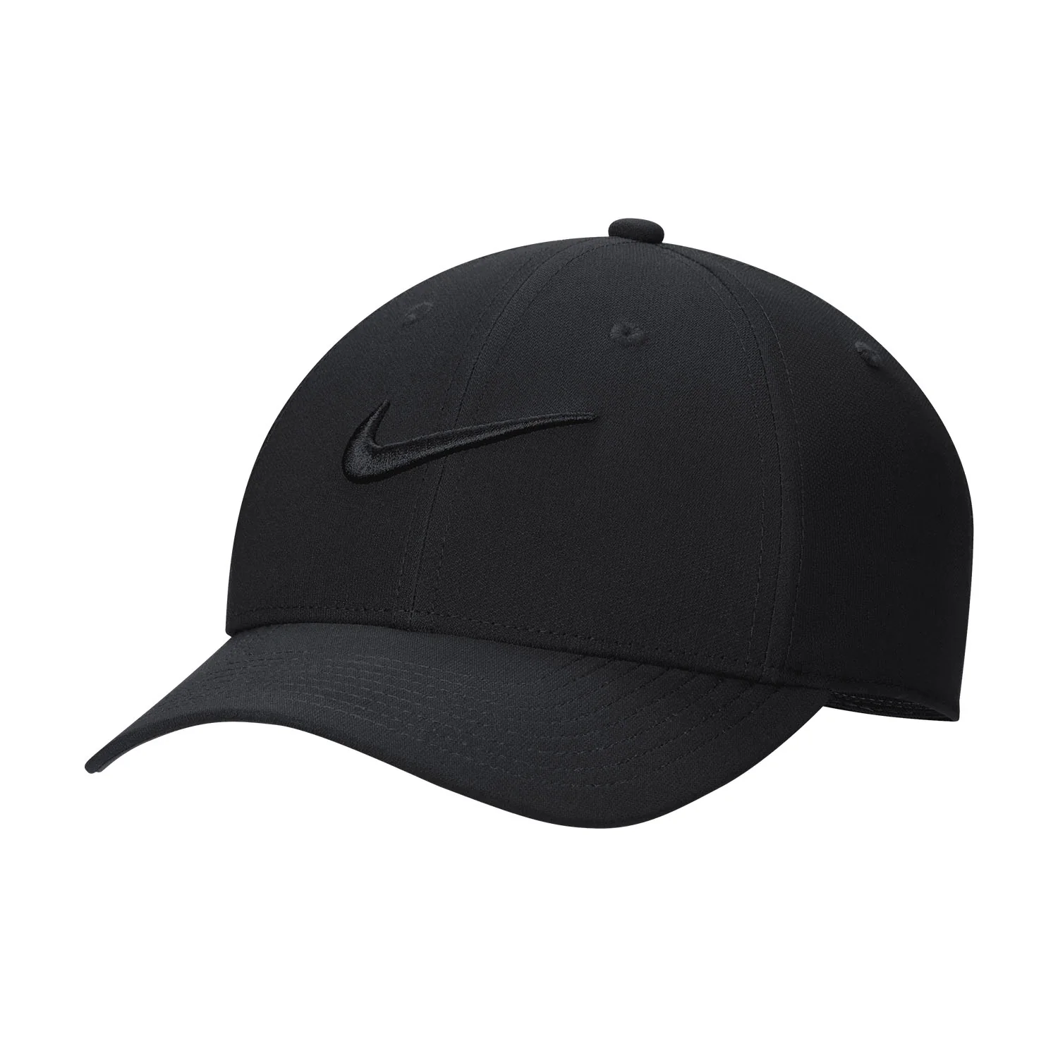 Nike Dri Fit Club Structured Swoosh Golf Cap - All Black - Image 4