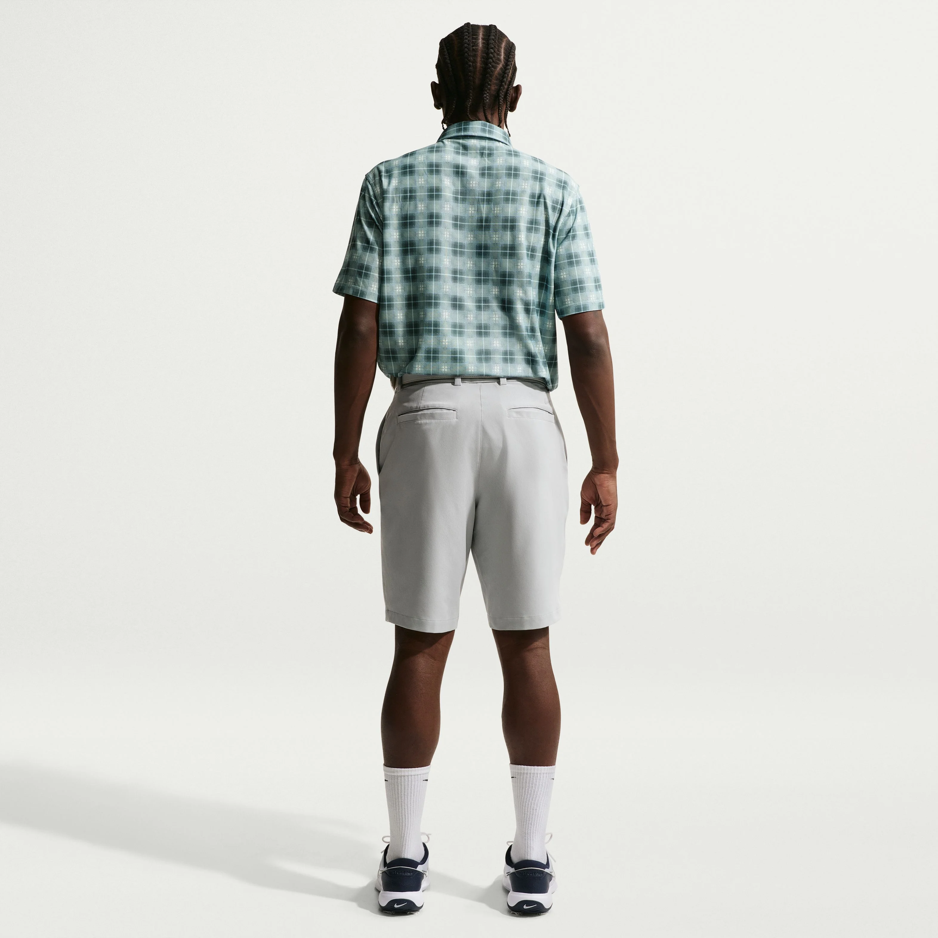Nike Dri-FIT Tartan Polo - Green/Blue - Image 3