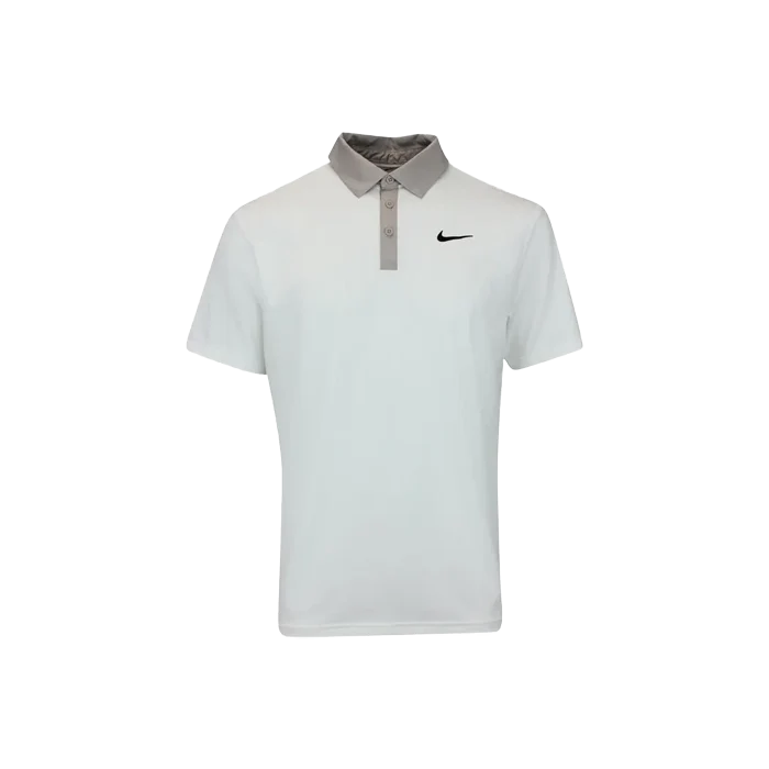 Nike Dri-FIT Tour Contrast Polo - White/College Grey