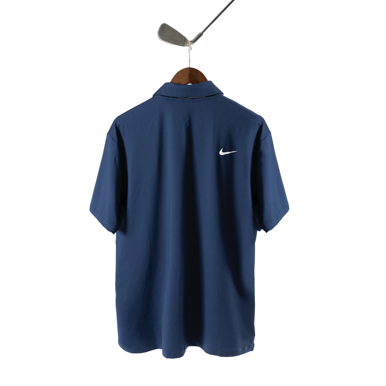 Nike x Bisque Dri-FIT Tour Men's Solid Golf Polo Navy - Image 2