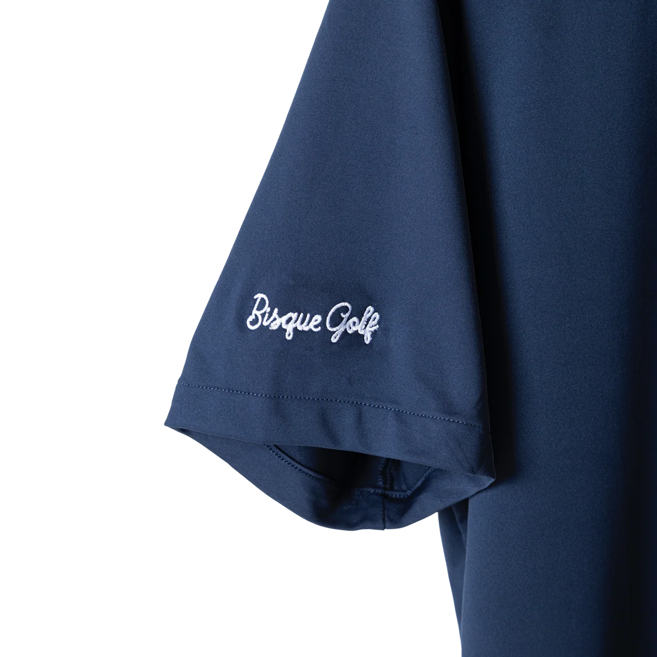 Nike x Bisque Dri-FIT Tour Men's Solid Golf Polo Navy - Image 5