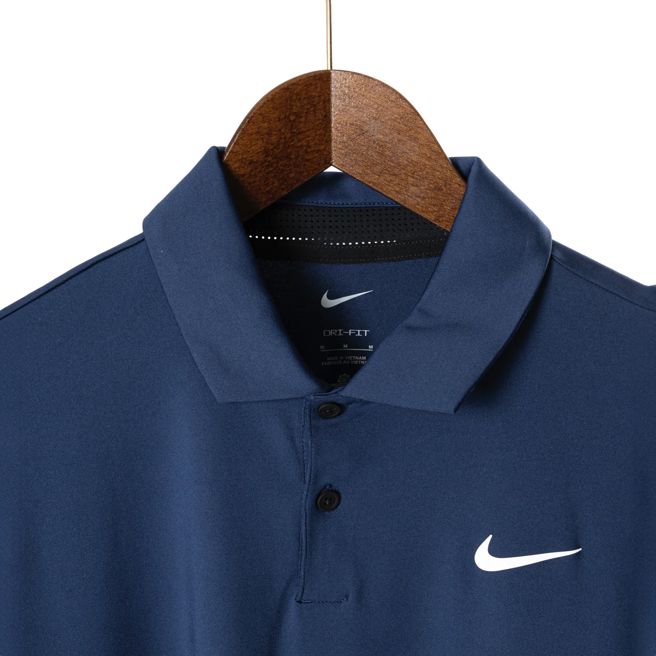 Nike x Bisque Dri-FIT Tour Men's Solid Golf Polo Navy - Image 6