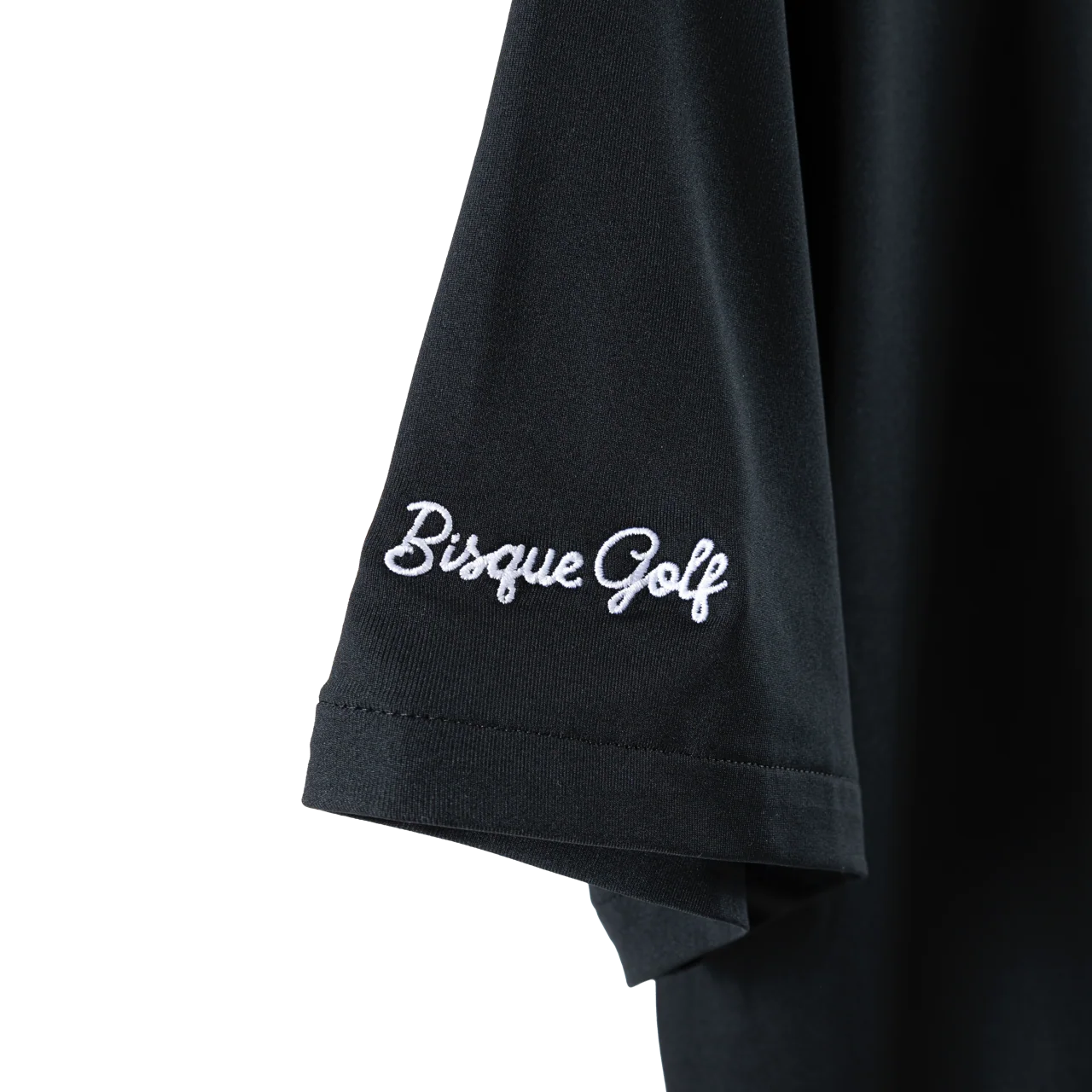 Nike x Bisque Dri-FIT Tour Men's Solid Golf Polo Black - Image 7