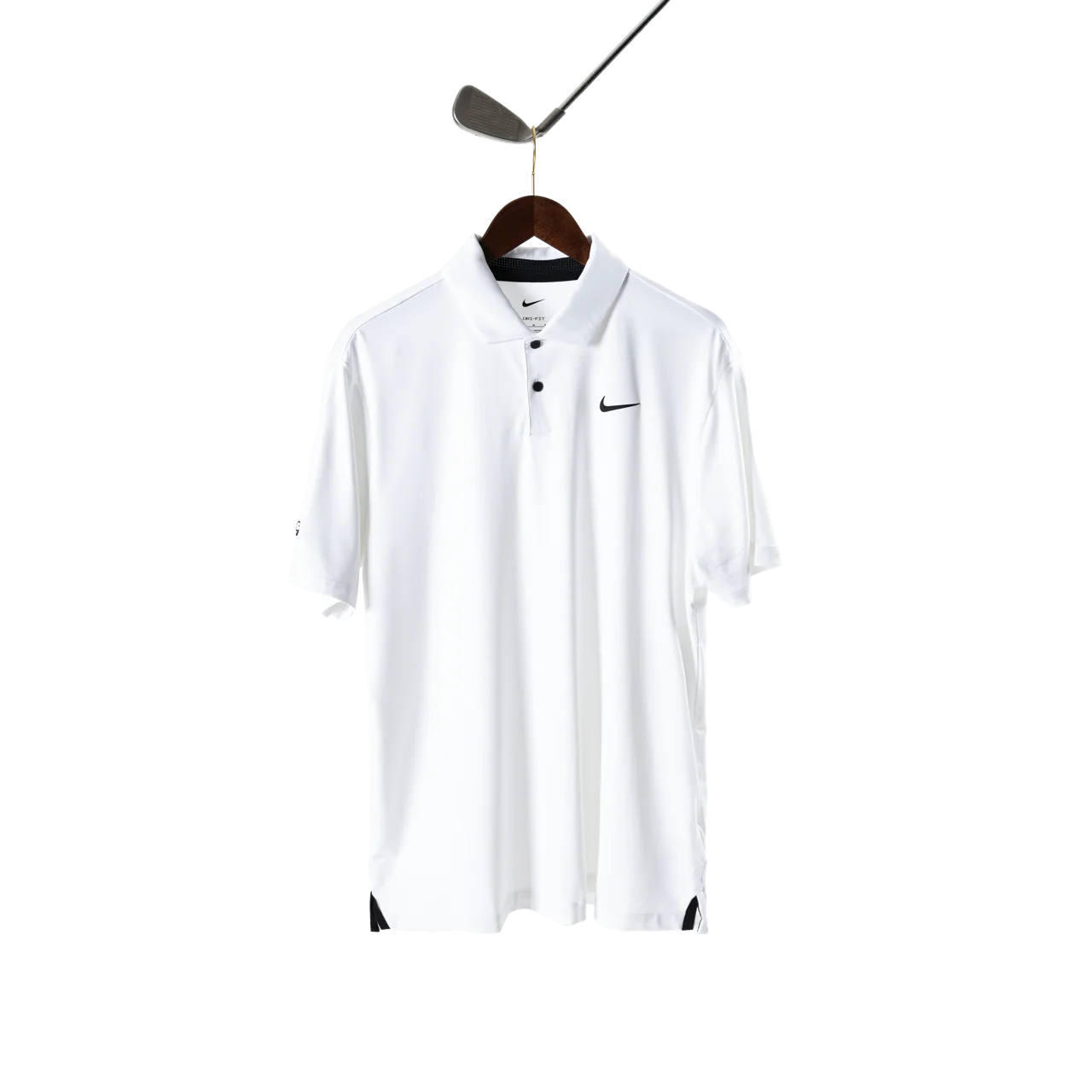 Nike x Bisque Dri-FIT Tour Men's Solid Golf Polo  White - Image 2