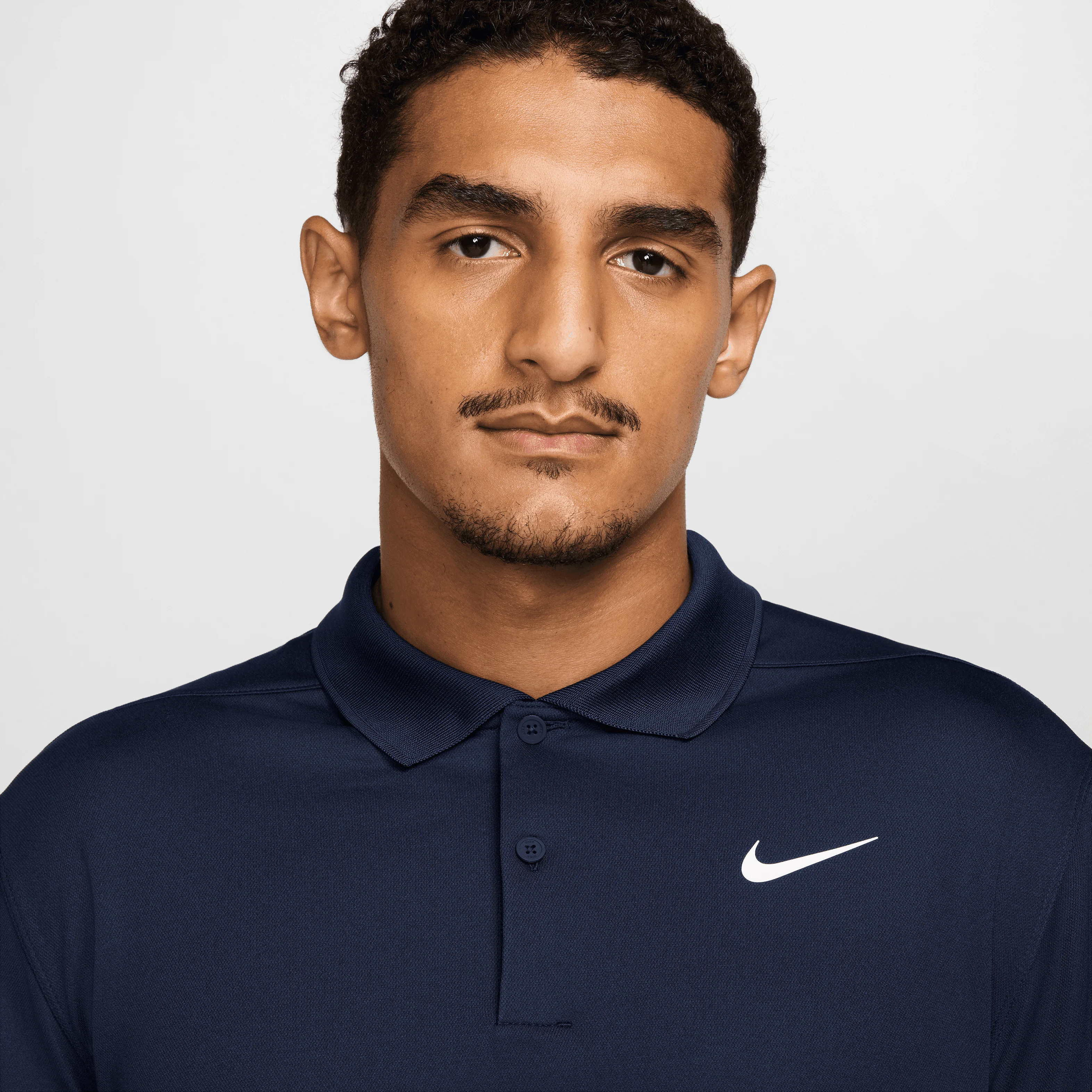 Nike Dri-FIT Victory Long-Sleeve Polo - Obsidian - Image 4
