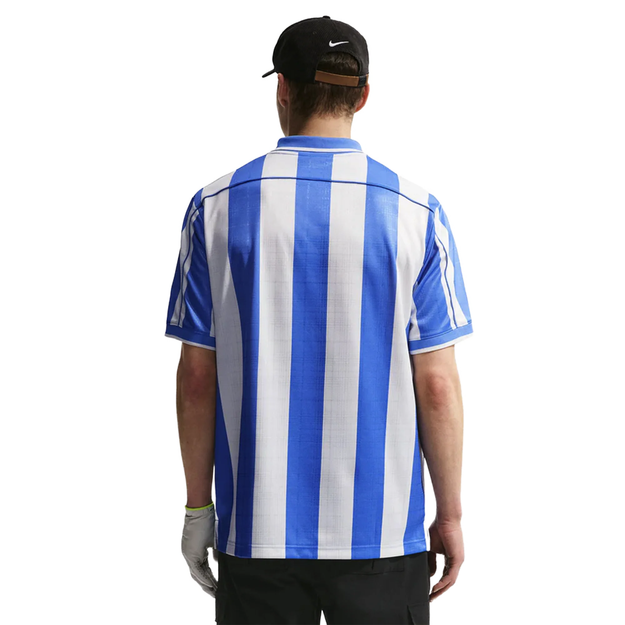 Nike Fairway Fresh Men's Dri-FIT Loose Short-Sleeve Golf Polo - Pacific Blue/White - Image 2