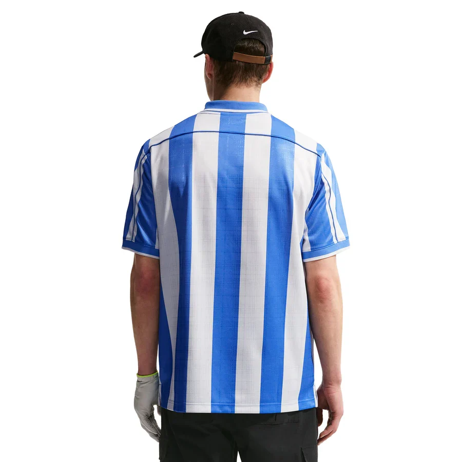 Nike Fairway Fresh Men's Dri-FIT Loose Short-Sleeve Golf Polo - Pacific Blue/White - Image 6