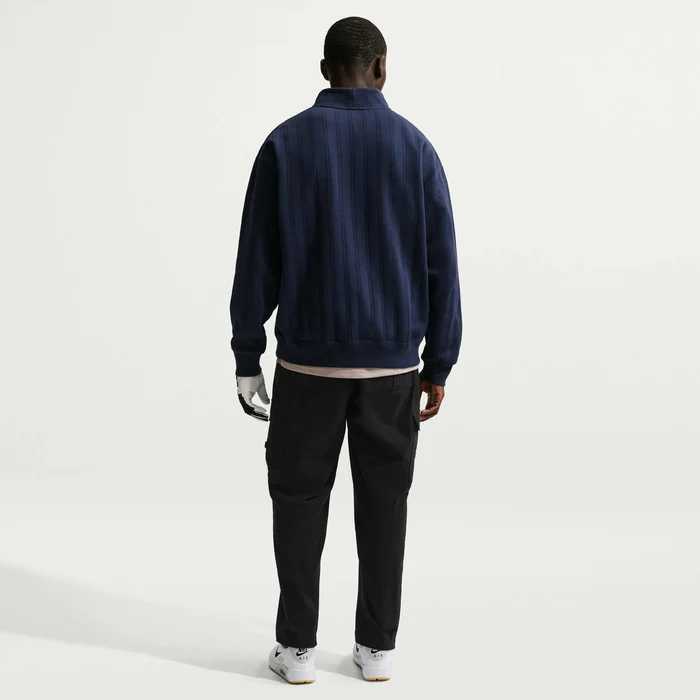 Nike Fairway Fresh Men's Therma-FIT Oversized 1/2-Zip Golf Top - College Navy/Limestone - Image 2