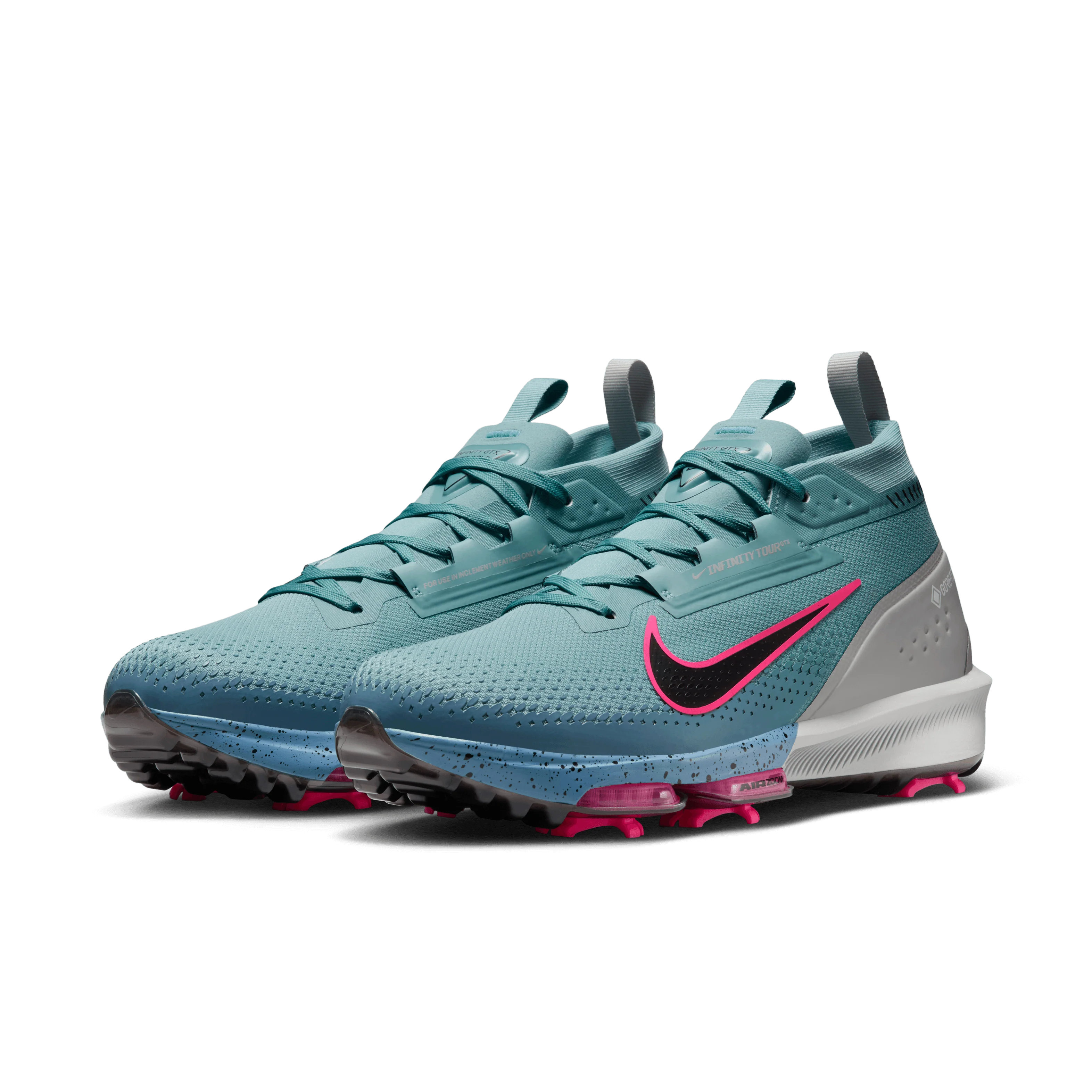 Nike Infinity Tour 2 GORE-TEX Men's Waterproof Golf Shoes Denim Turquoise - Image 3