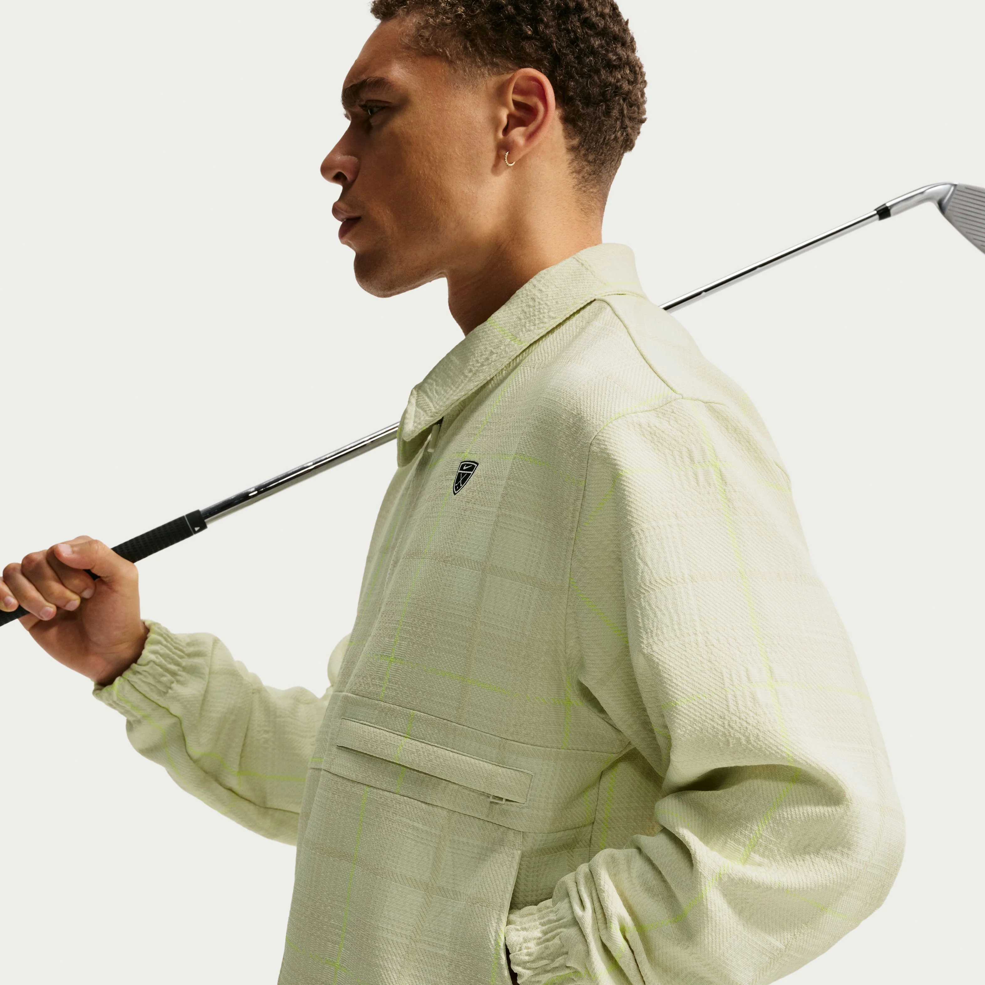 Nike Tartan Jacket - Sail - Image 2