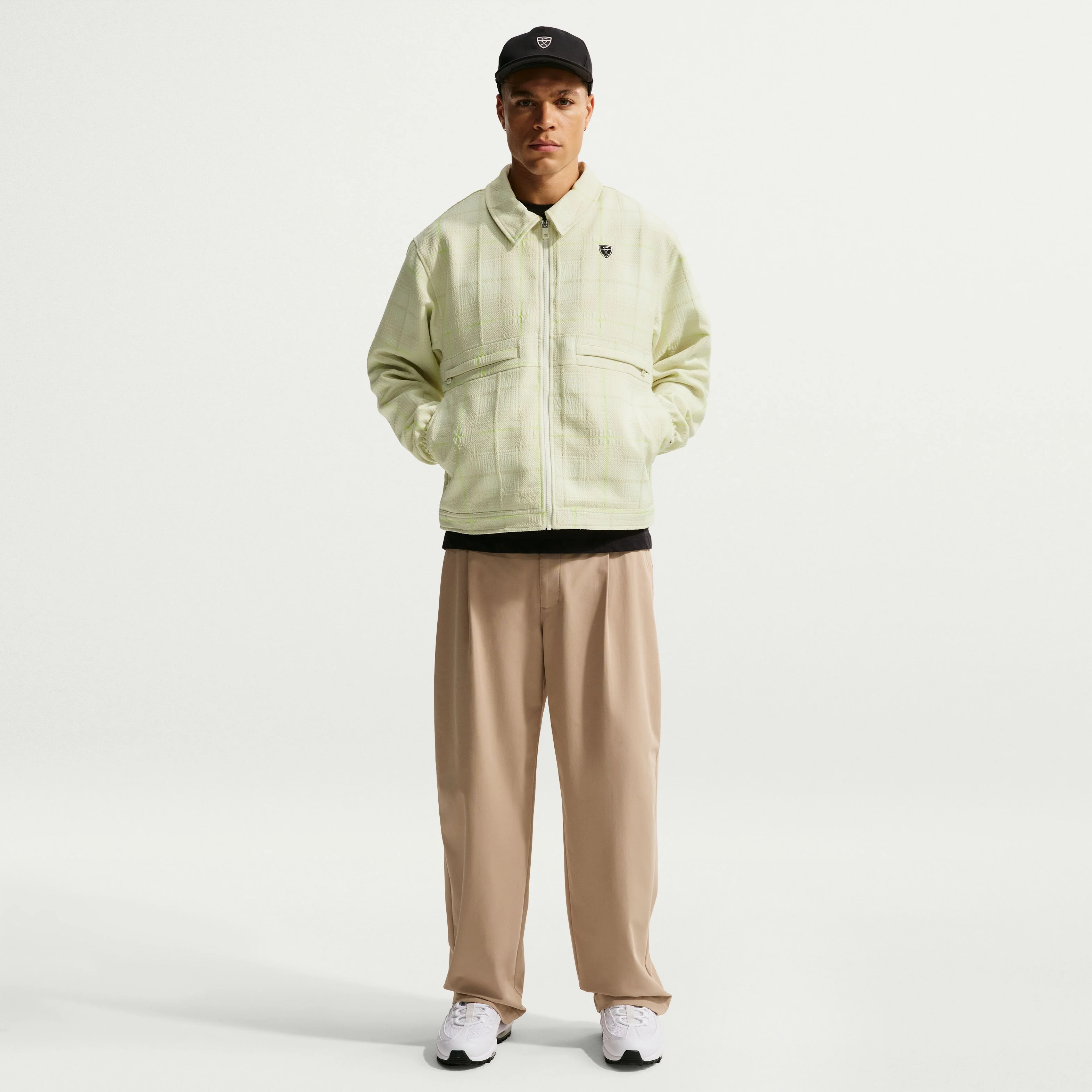 Nike Tartan Jacket - Sail - Image 4