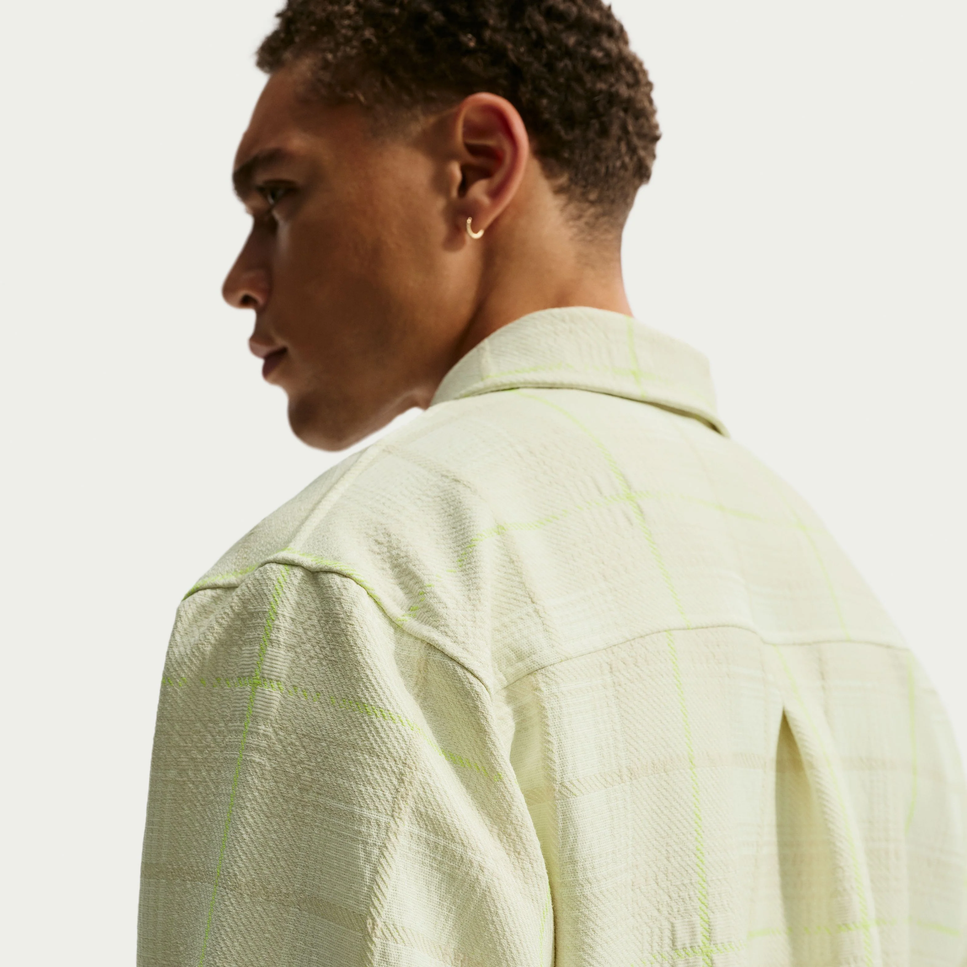 Nike Tartan Jacket - Sail - Image 5