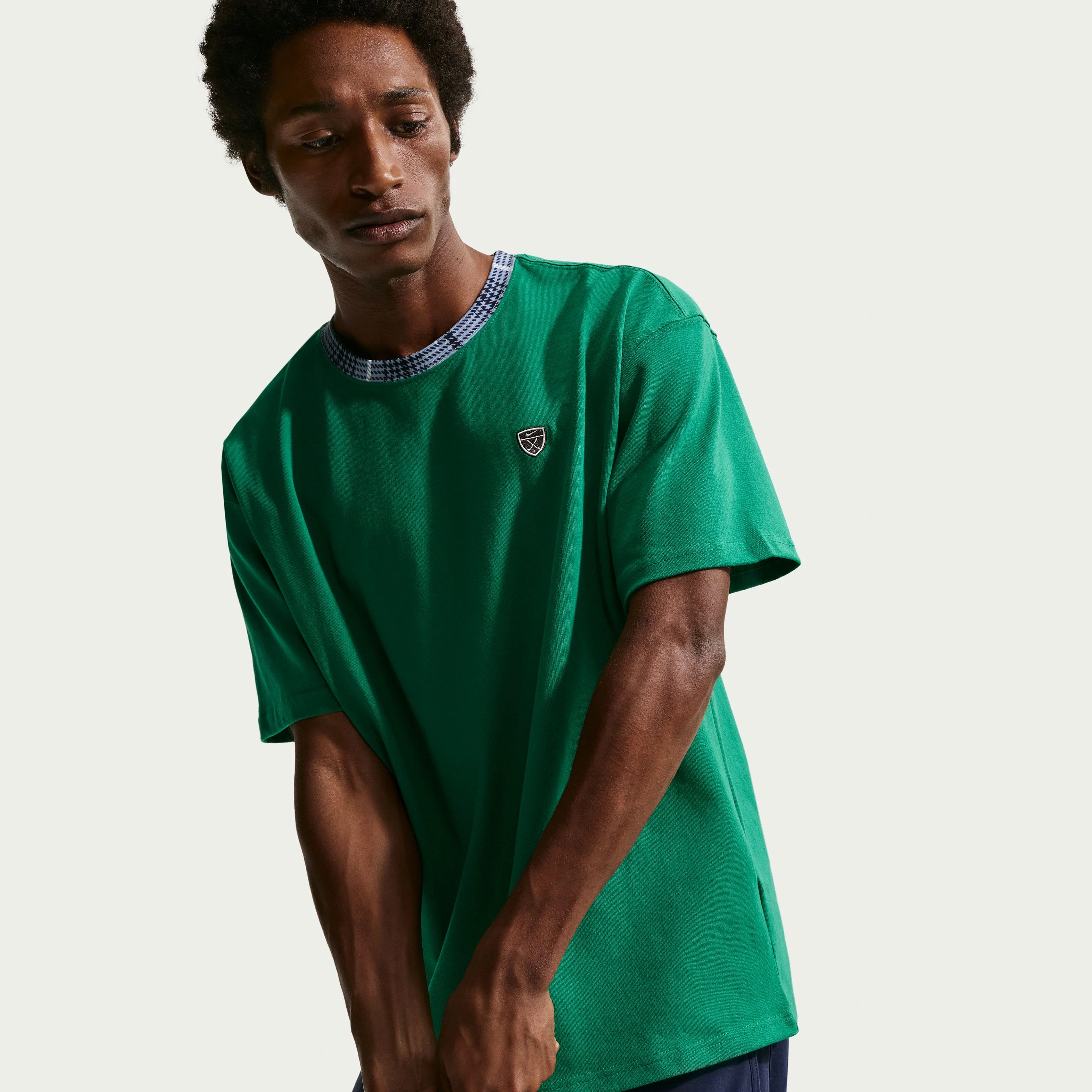 Nike Tartan T-Shirt - Green - Image 2