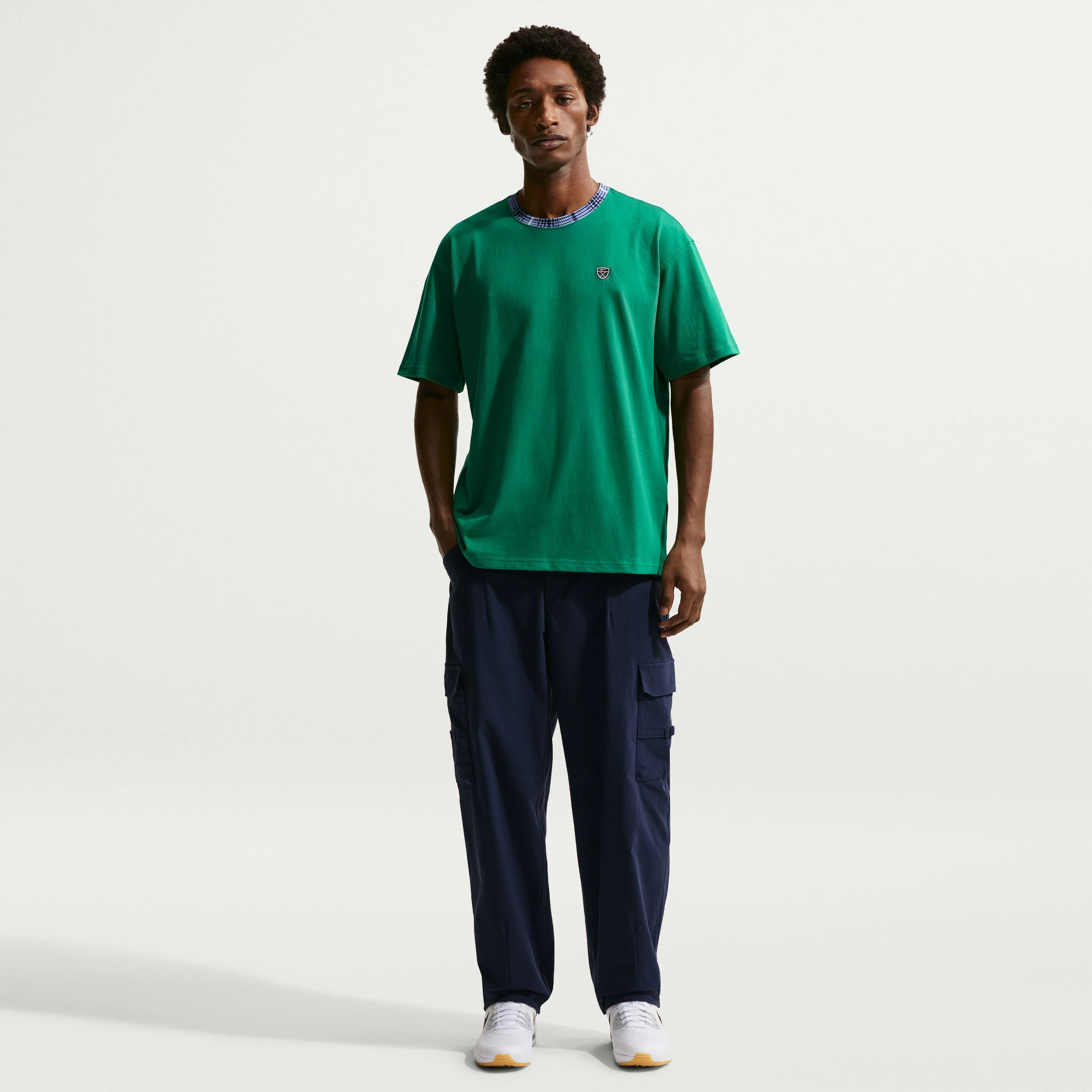 Nike Tartan T-Shirt - Green - Image 4