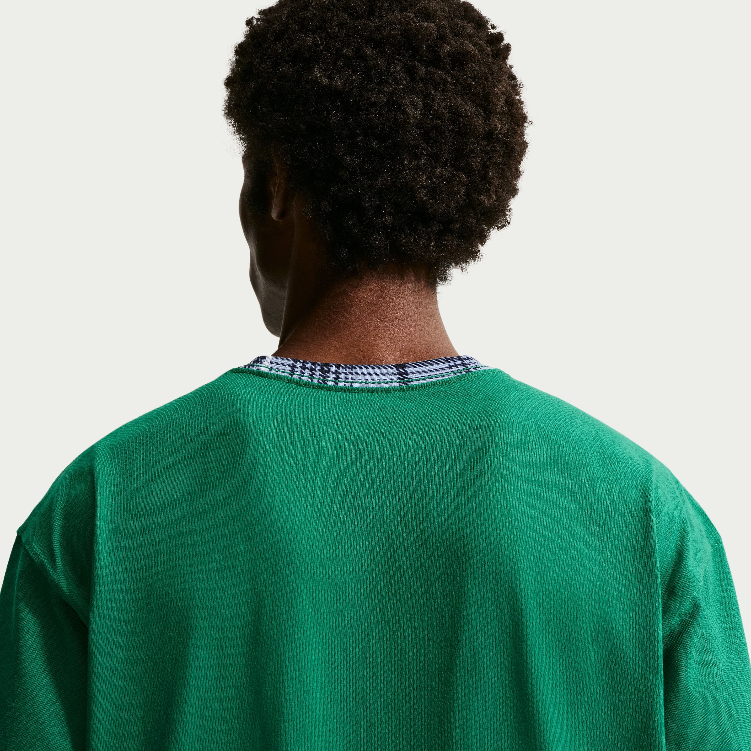 Nike Tartan T-Shirt - Green - Image 5