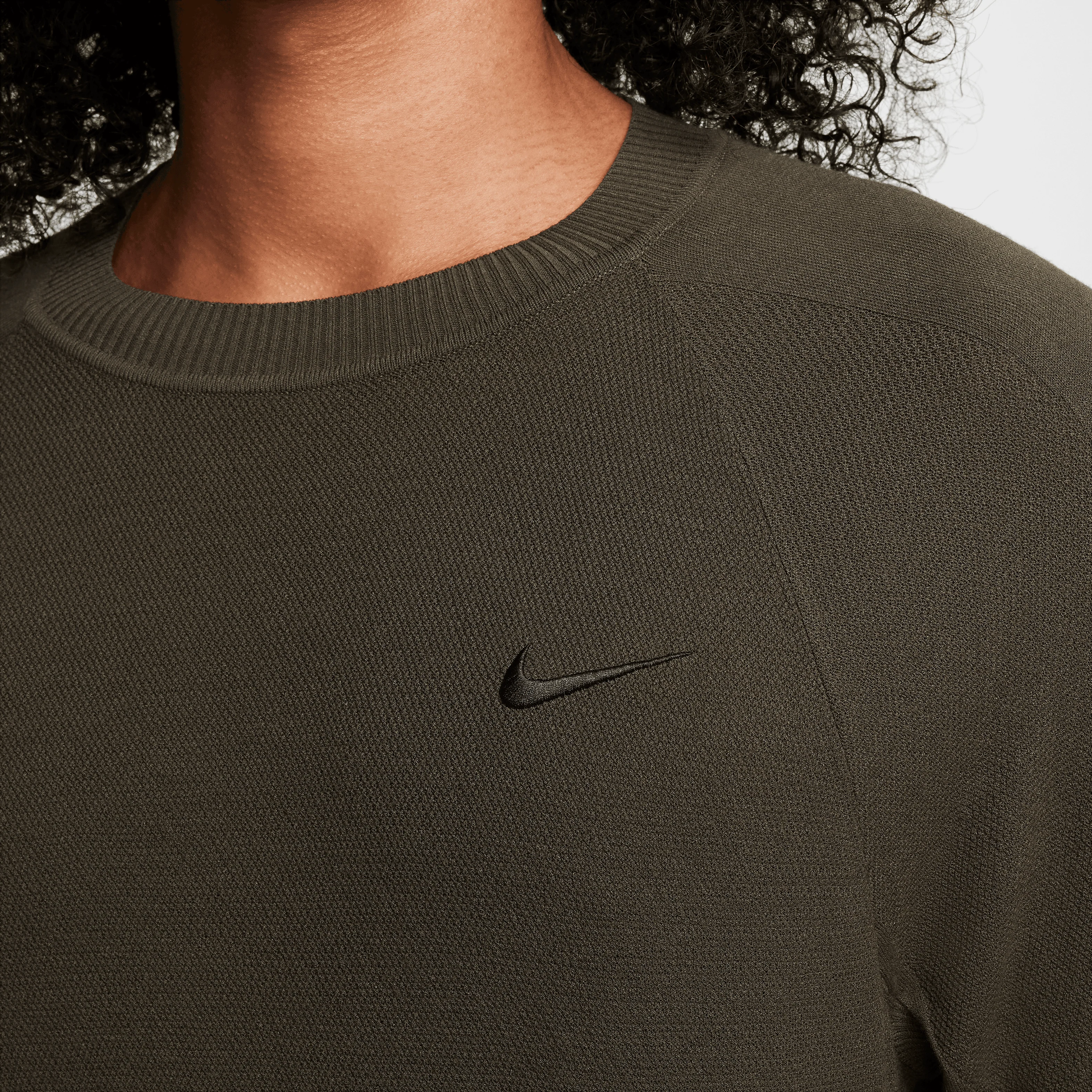 Nike Tour Men's Golf Jumper Cargo Khaki/Black - Image 4