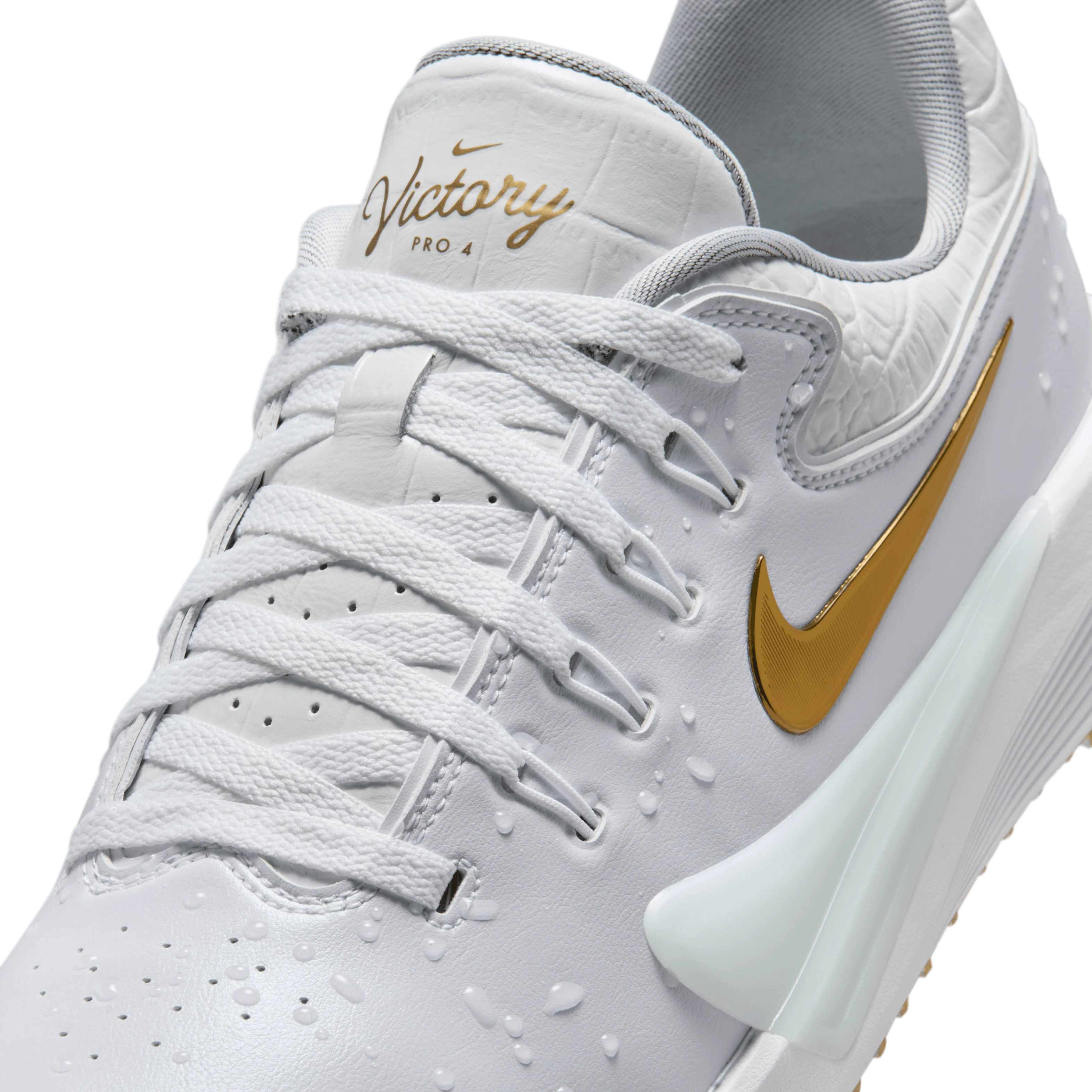 Nike Victory Pro 4 NRG "Players"  - White/Gold - Image 3