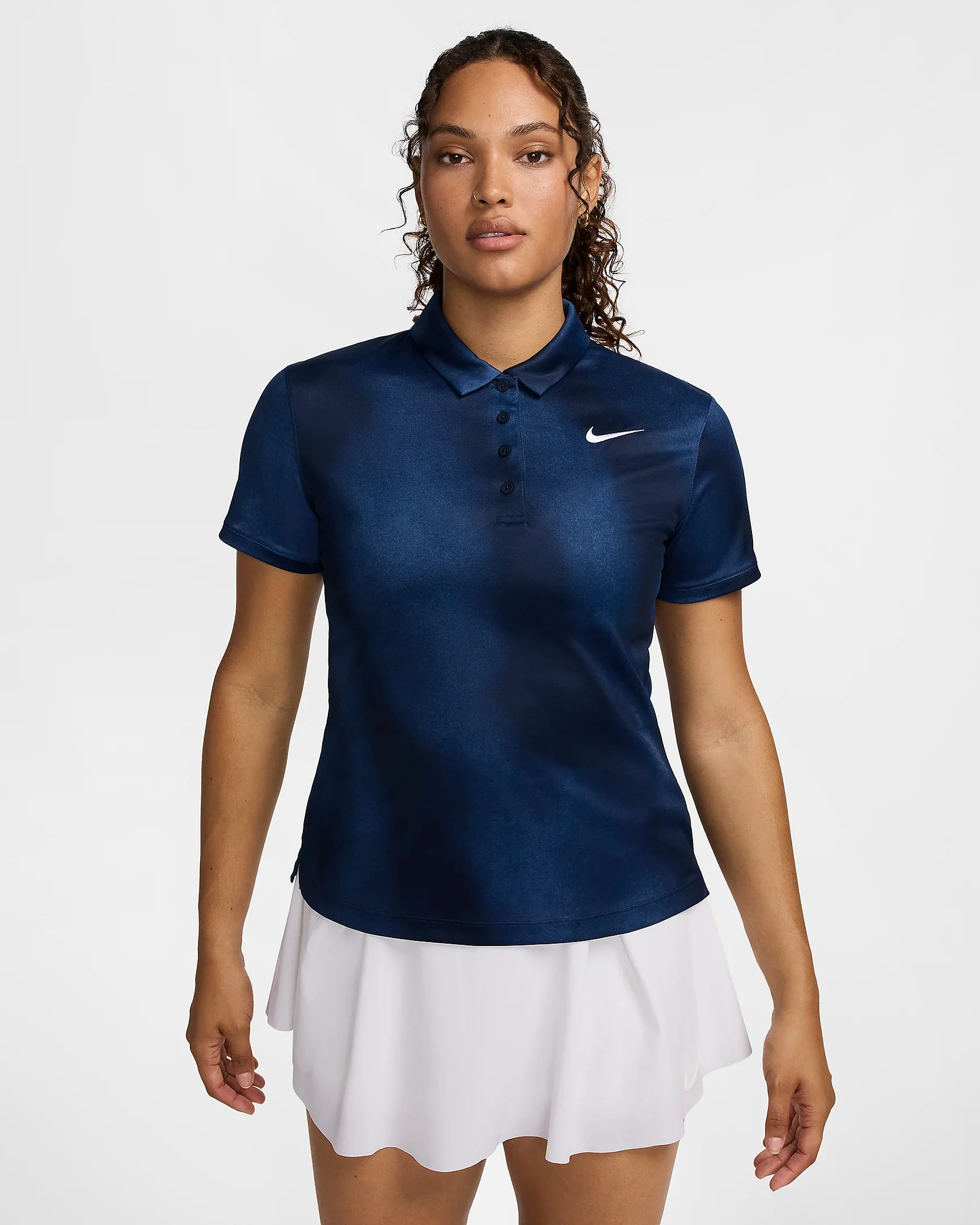 Nike Victory Women's Dri-FIT Short-Sleeve Printed Golf Polo