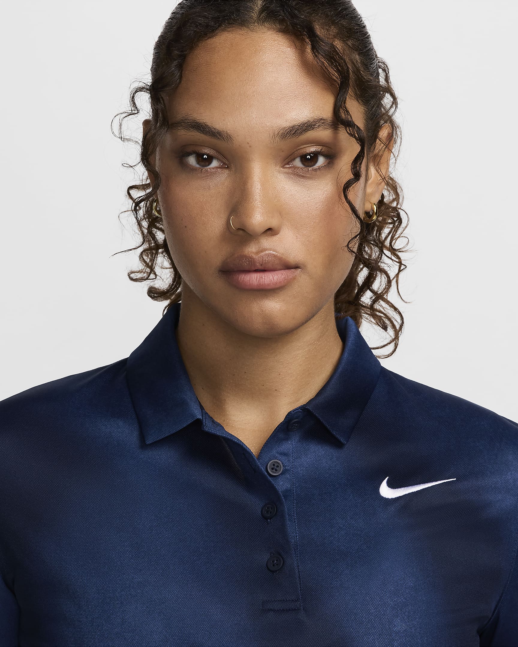 Nike Victory Women's Dri-FIT Short-Sleeve Printed Golf Polo - Image 6