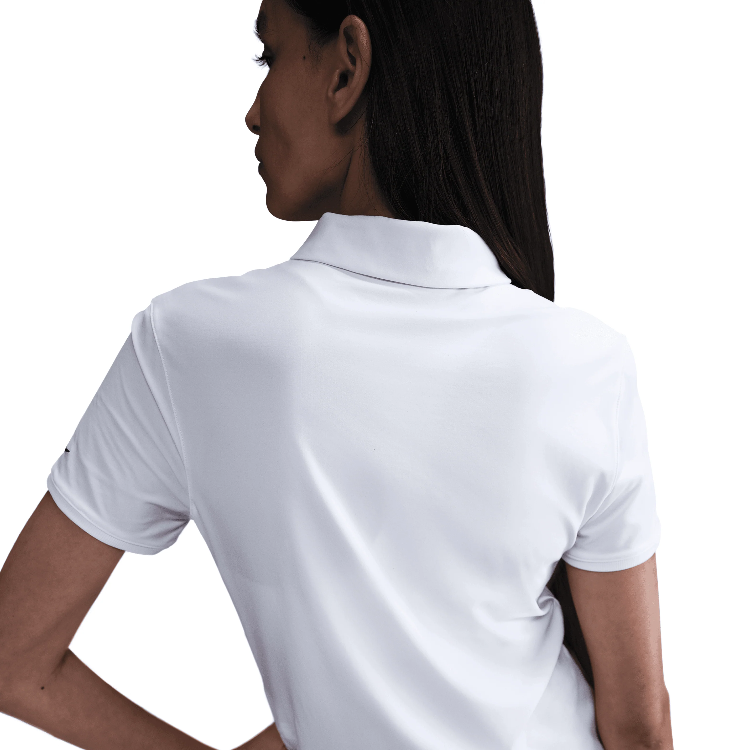 Nike with Bisque Victory Women's Dri-FIT Short-Sleeve Golf Polo - White - Image 5