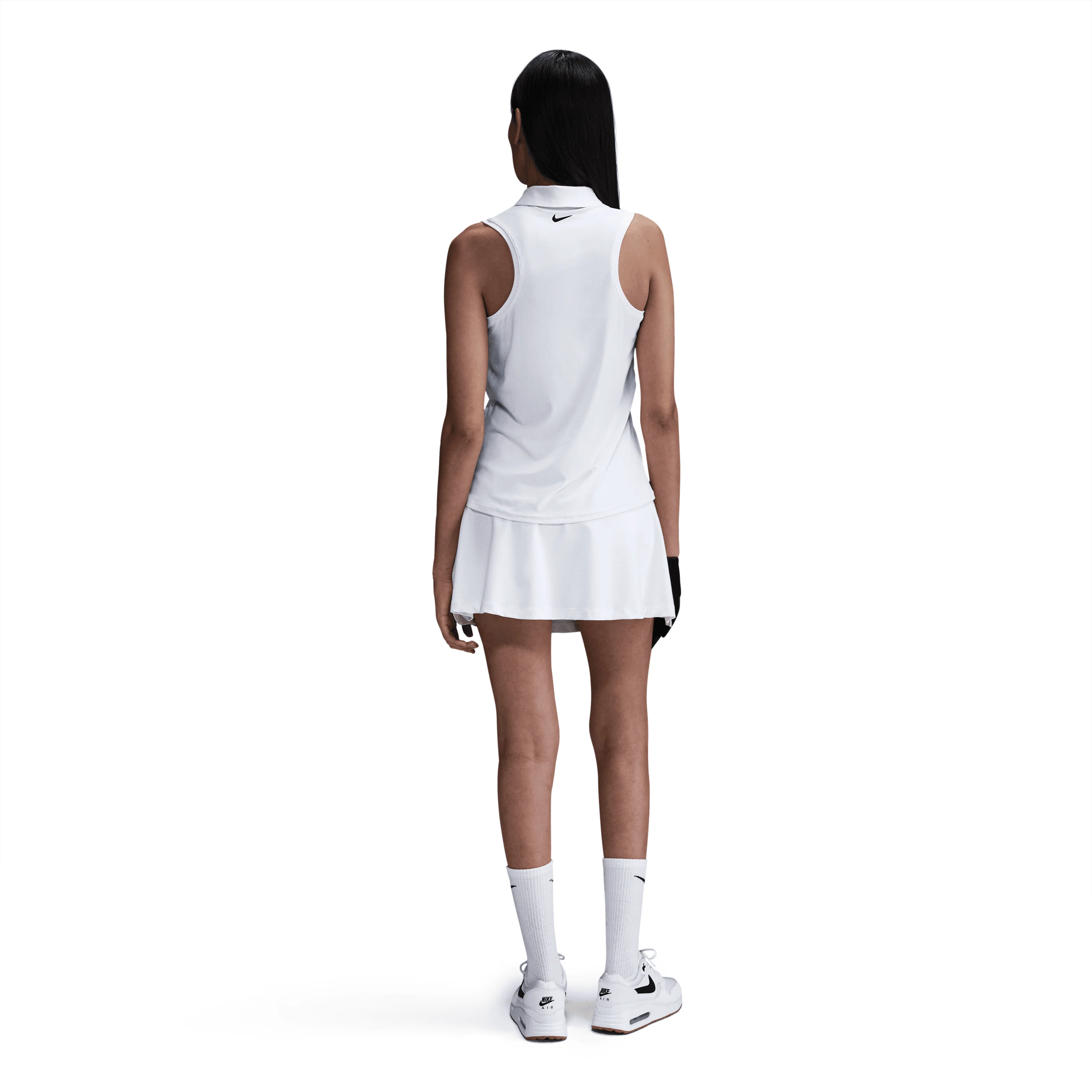 Nike with Bisque Victory Women's Dri-FIT Sleeveless Polo - White - Image 4