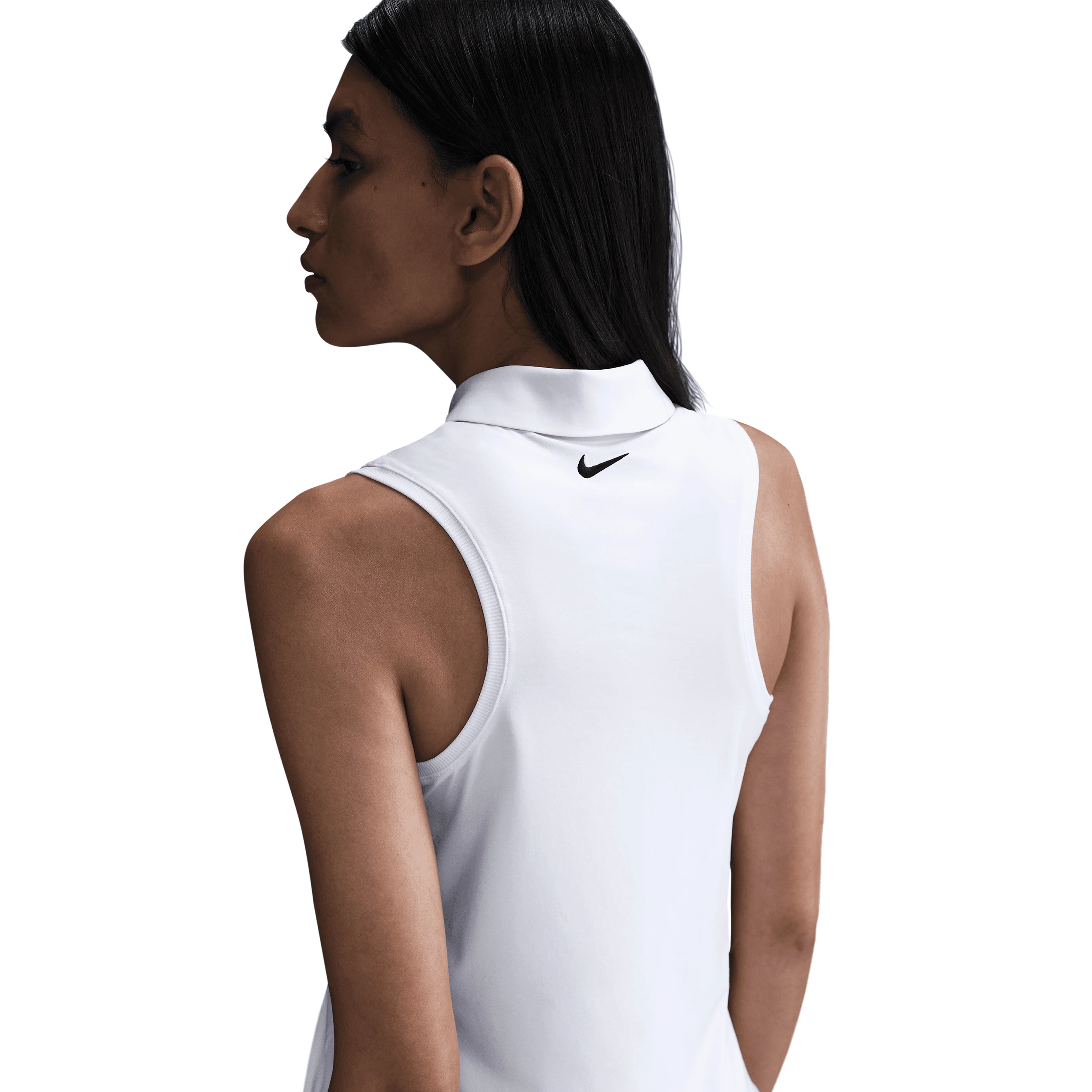 Nike with Bisque Victory Women's Dri-FIT Sleeveless Polo - White - Image 5