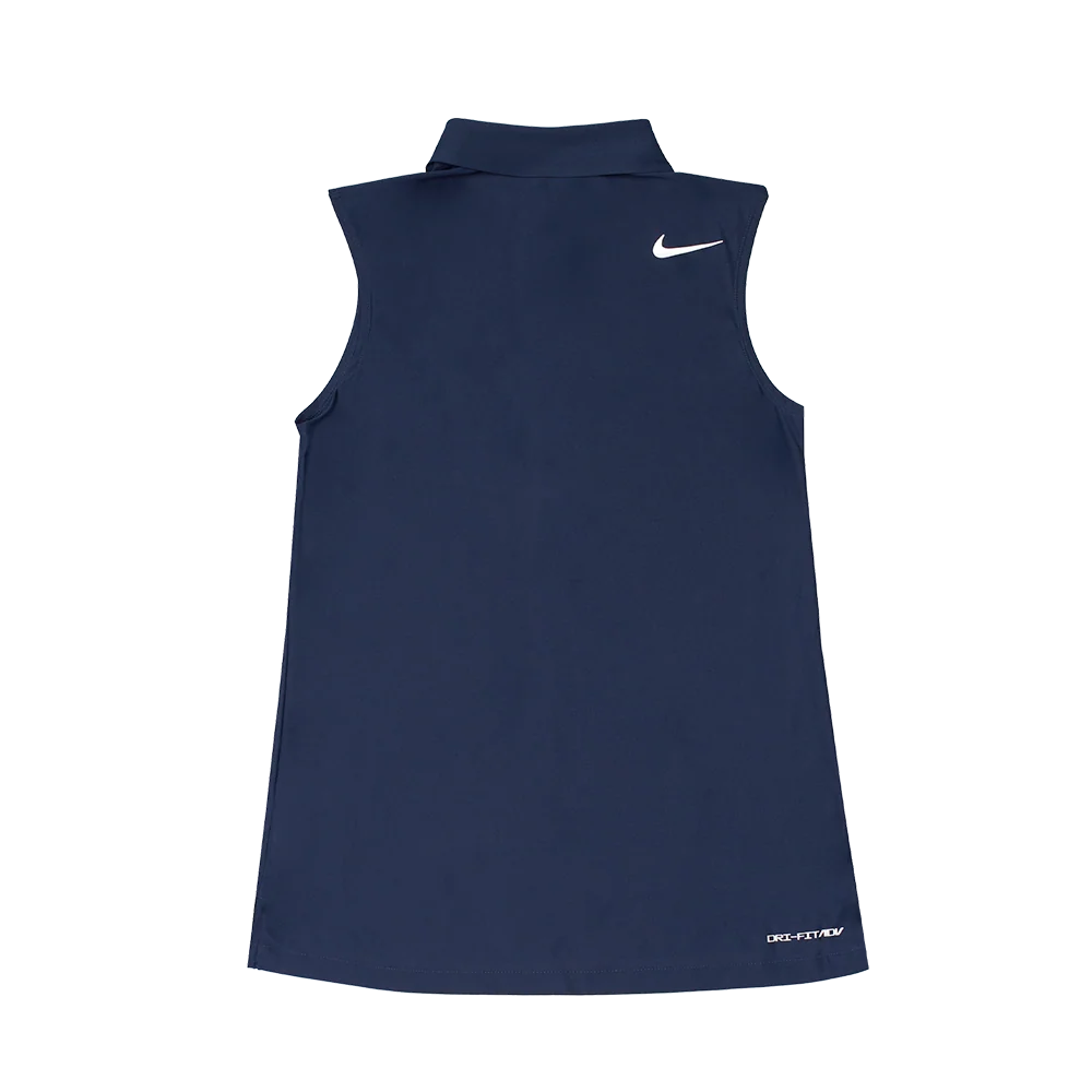 Nike Womens Dri-FIT ADV Tour Polo Sleeveless Navy - Image 5