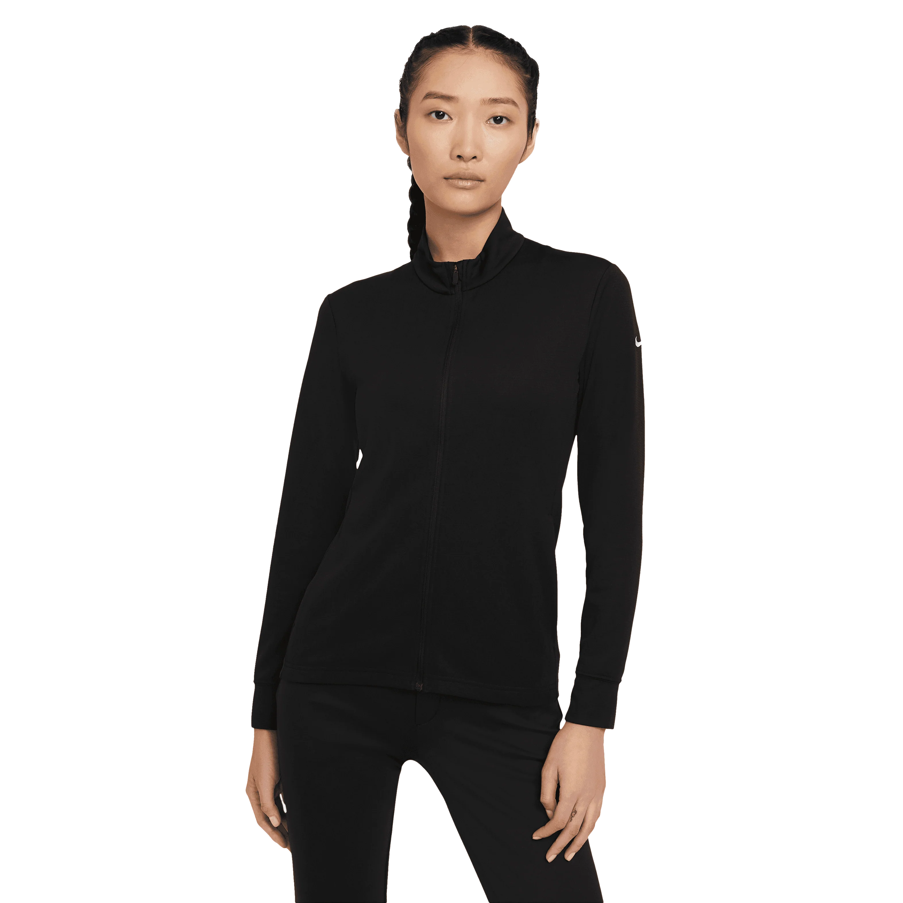 Nike Womens Dri-FIT UV Full-Zip Top Black - Image 4